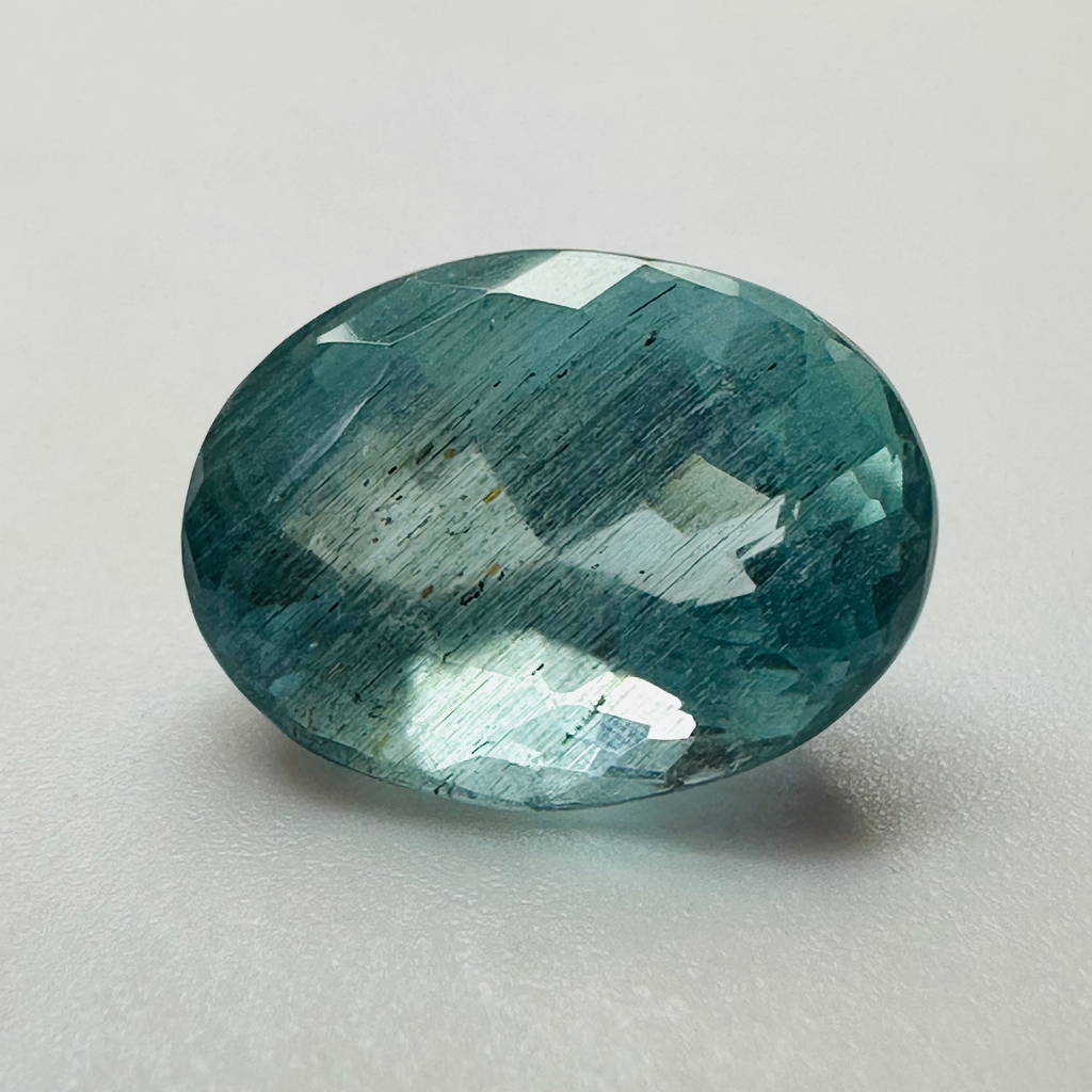 AQUAMARINE OVAL 13MMX9.6MM 4.76CTS