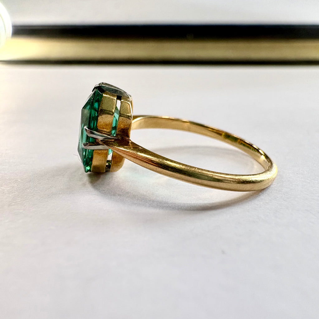 18ct yellow gold Tourmaline Ring L image 1