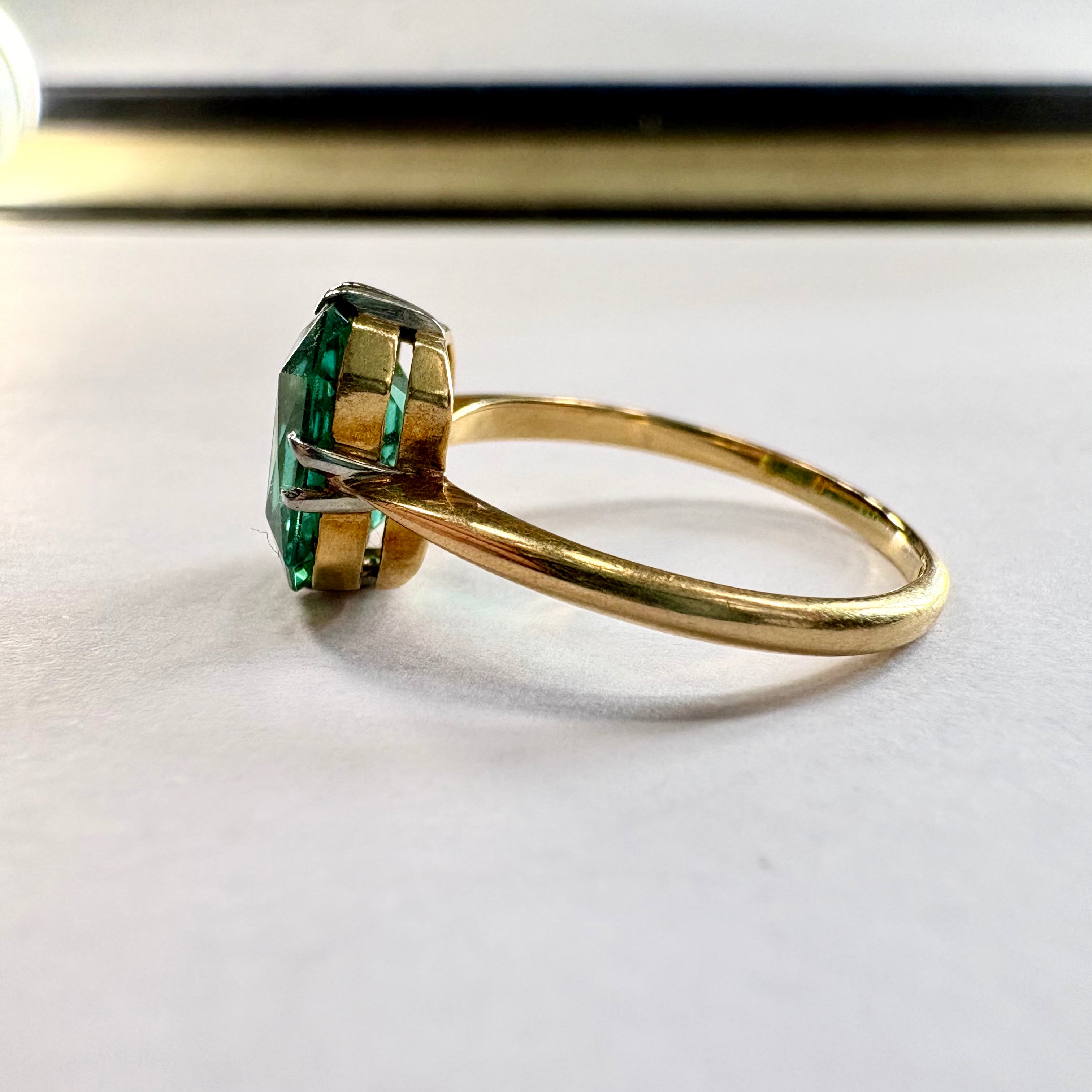 18ct yellow gold Tourmaline Ring L image 1