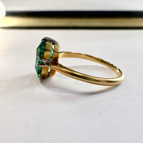18ct yellow gold Tourmaline Ring L image 1
