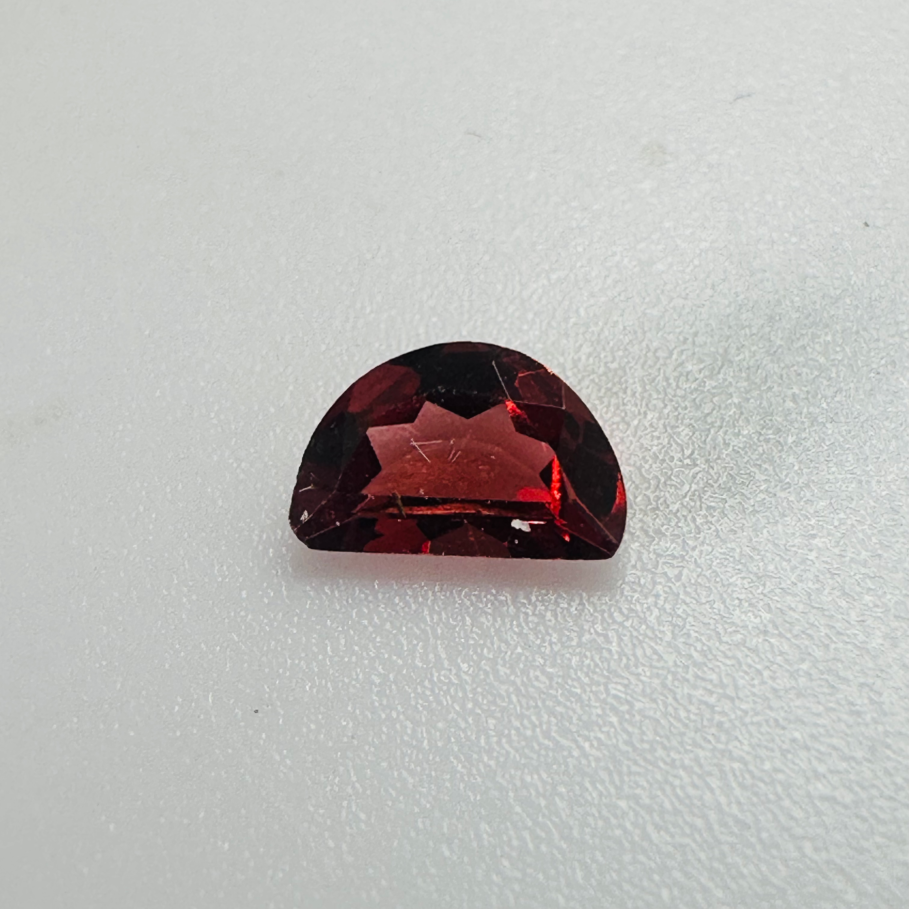 GARNET D SHAPE  6MMX4MM 0.47CTS image 1