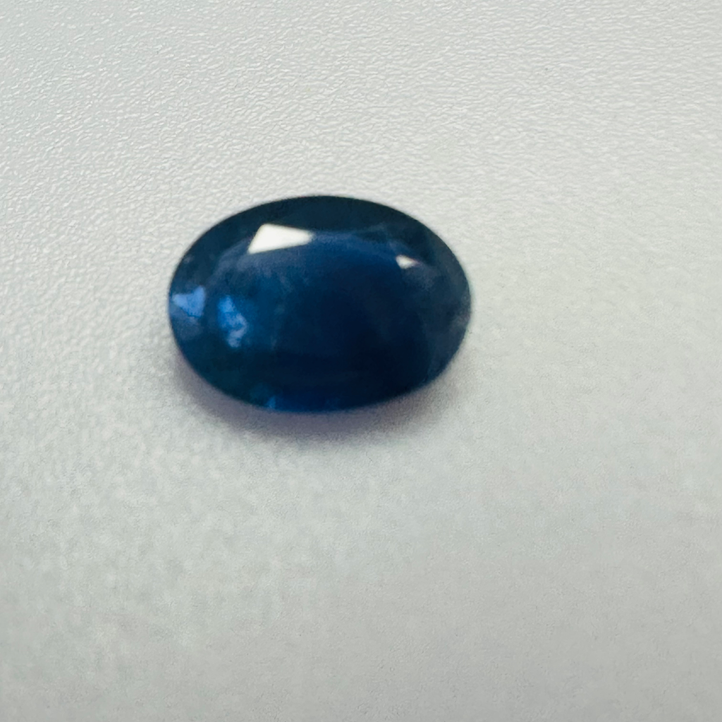BURMA BLUE SAPPHIRE OVAL 6.7MM X 5MM 0.67CTS image 1