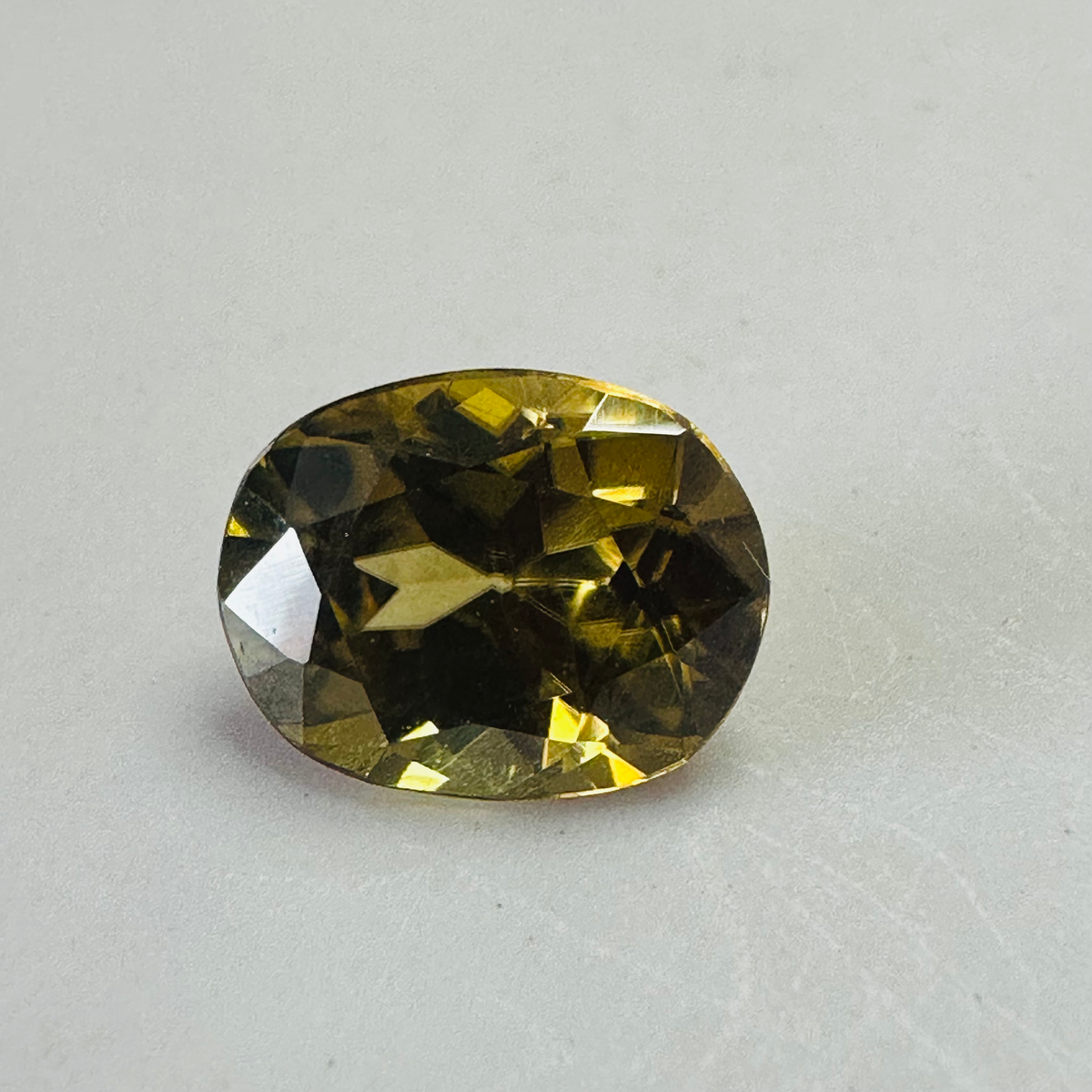Tourmaline yellow oval 9mmx7mm 1.41cts image 0