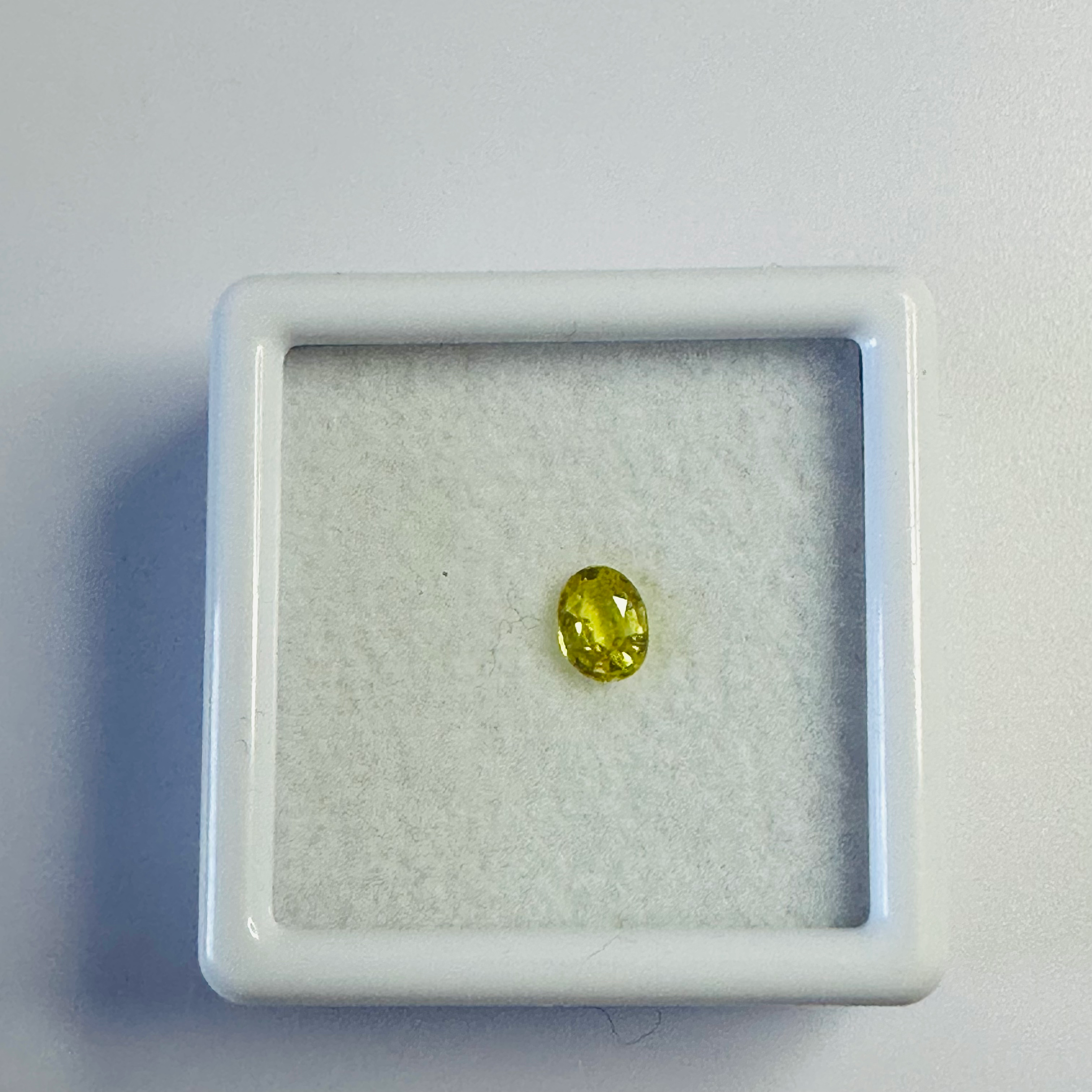 YELLOW  SAPPHIRE OVAL 4.7MM X 3.5 MM 0.33CTS image 1