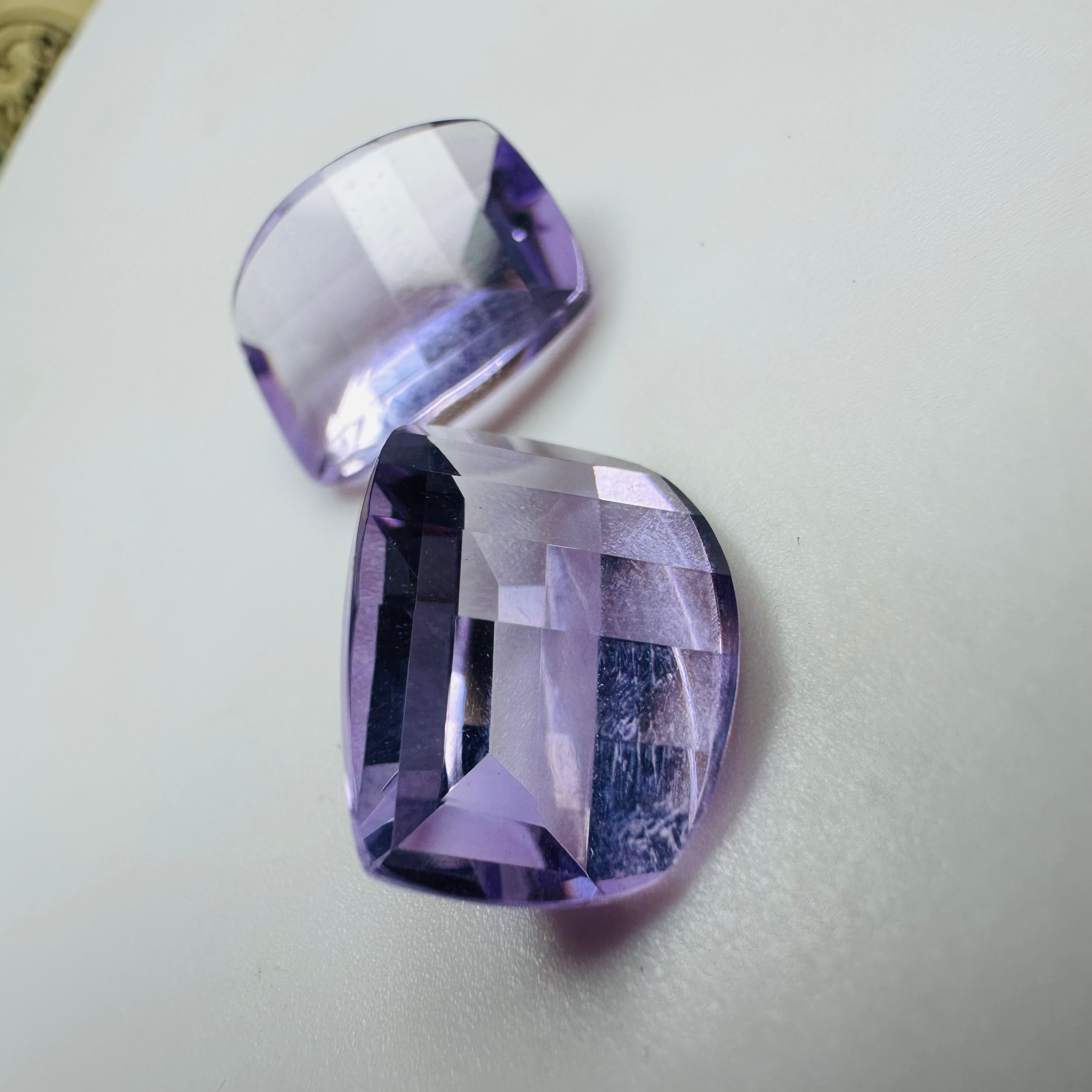 AMETHYST PAIR SPECIAL CUT 13MMX10MM  11.79CTSAM image 6