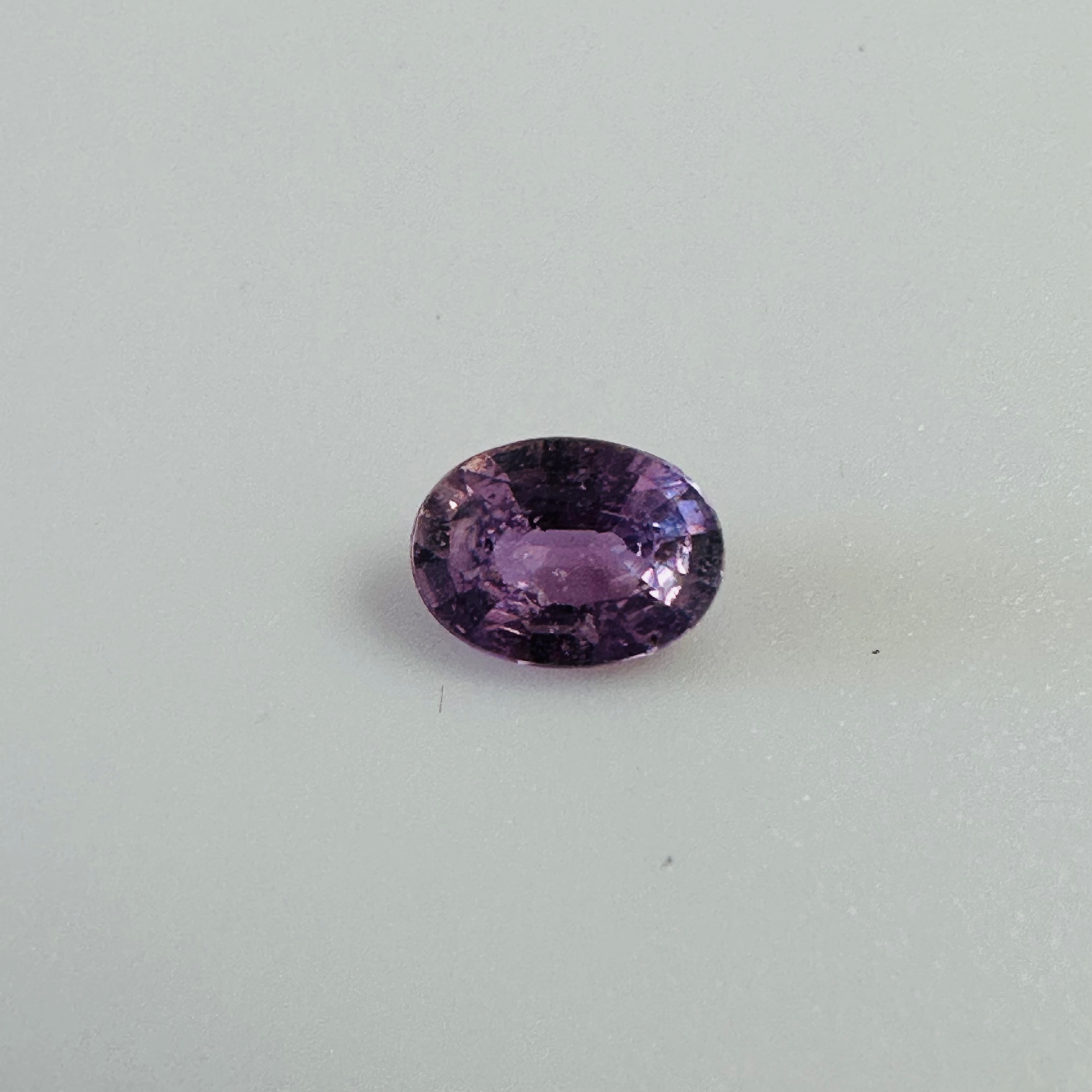 PURPLE  SAPPHIRE OVAL 6.1MM X  4.5MM 0.62CT image 1
