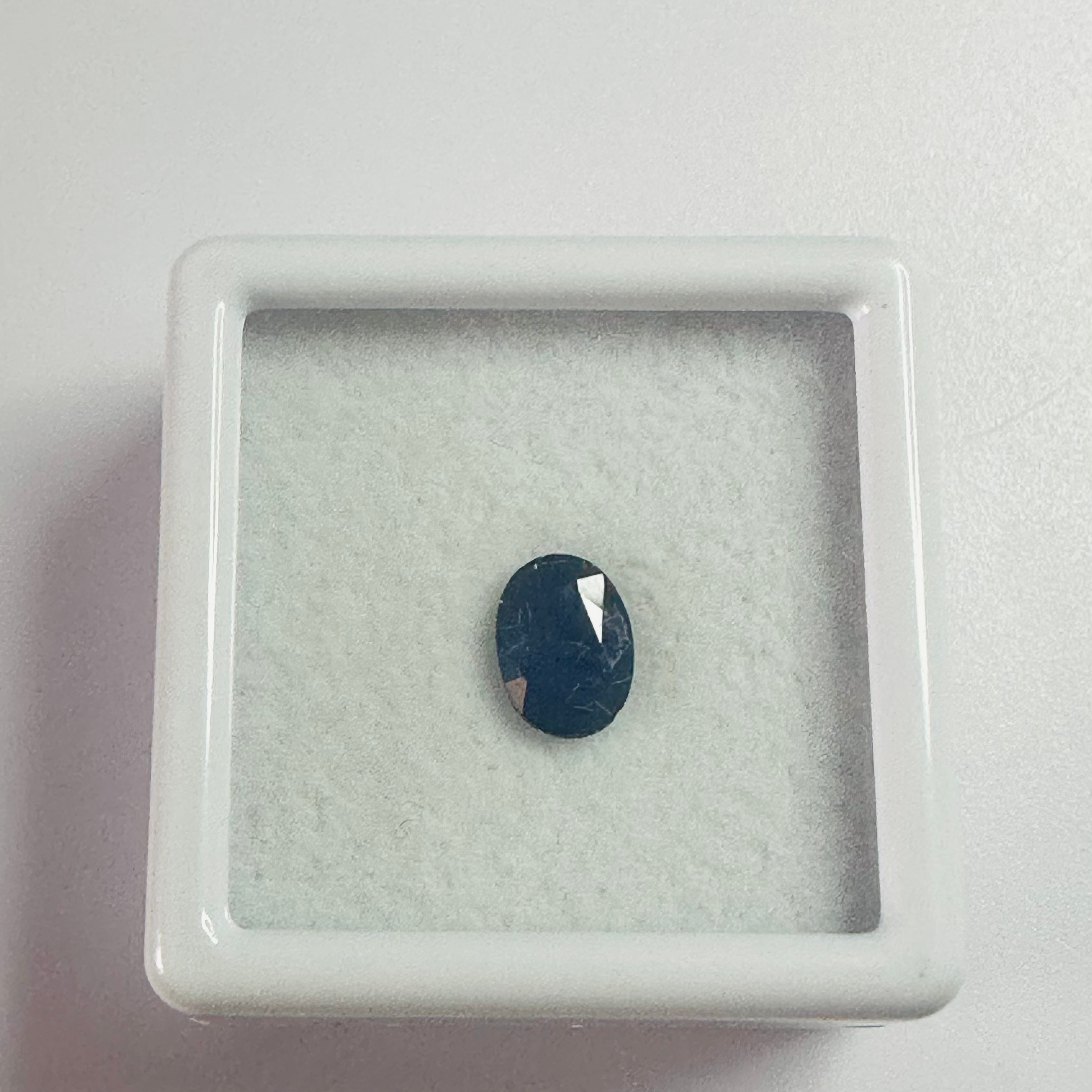 BURMA BLUE SAPPHIRE OVAL 7MMX5MM 0.86CTS image 1