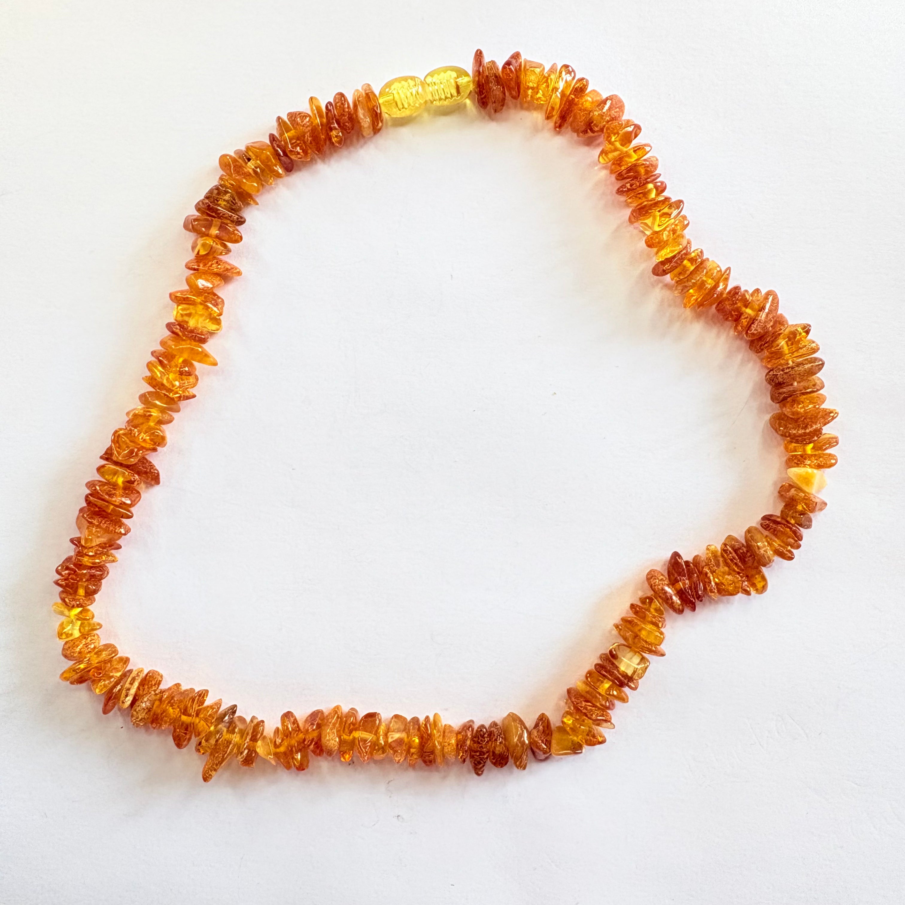New Amber threaded necklace 40cm image 0