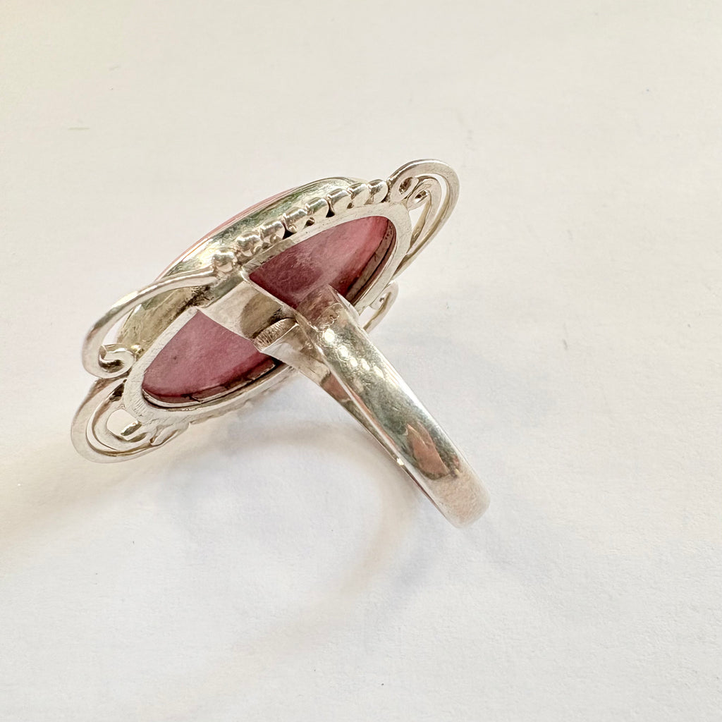 Sterling Silver Rhodochrosite Ring N image 3