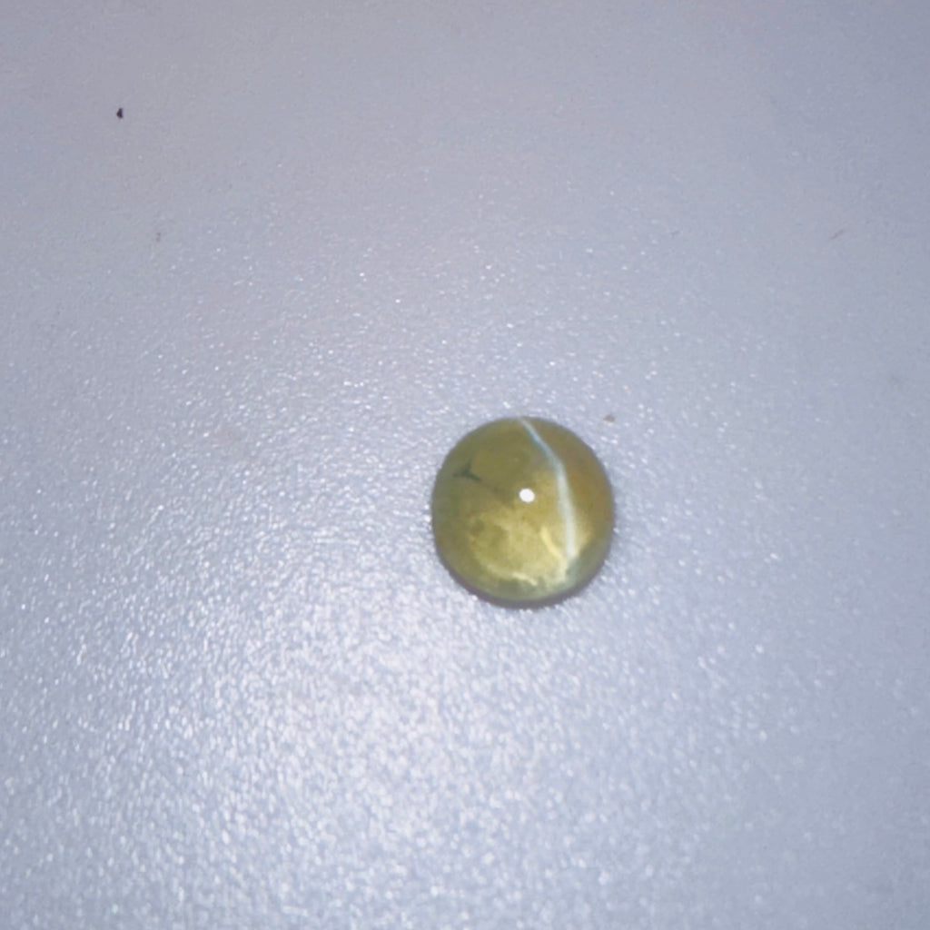 CHRYSOBERYL CATS EYE 5MM ROUND  0.80CTS image 3
