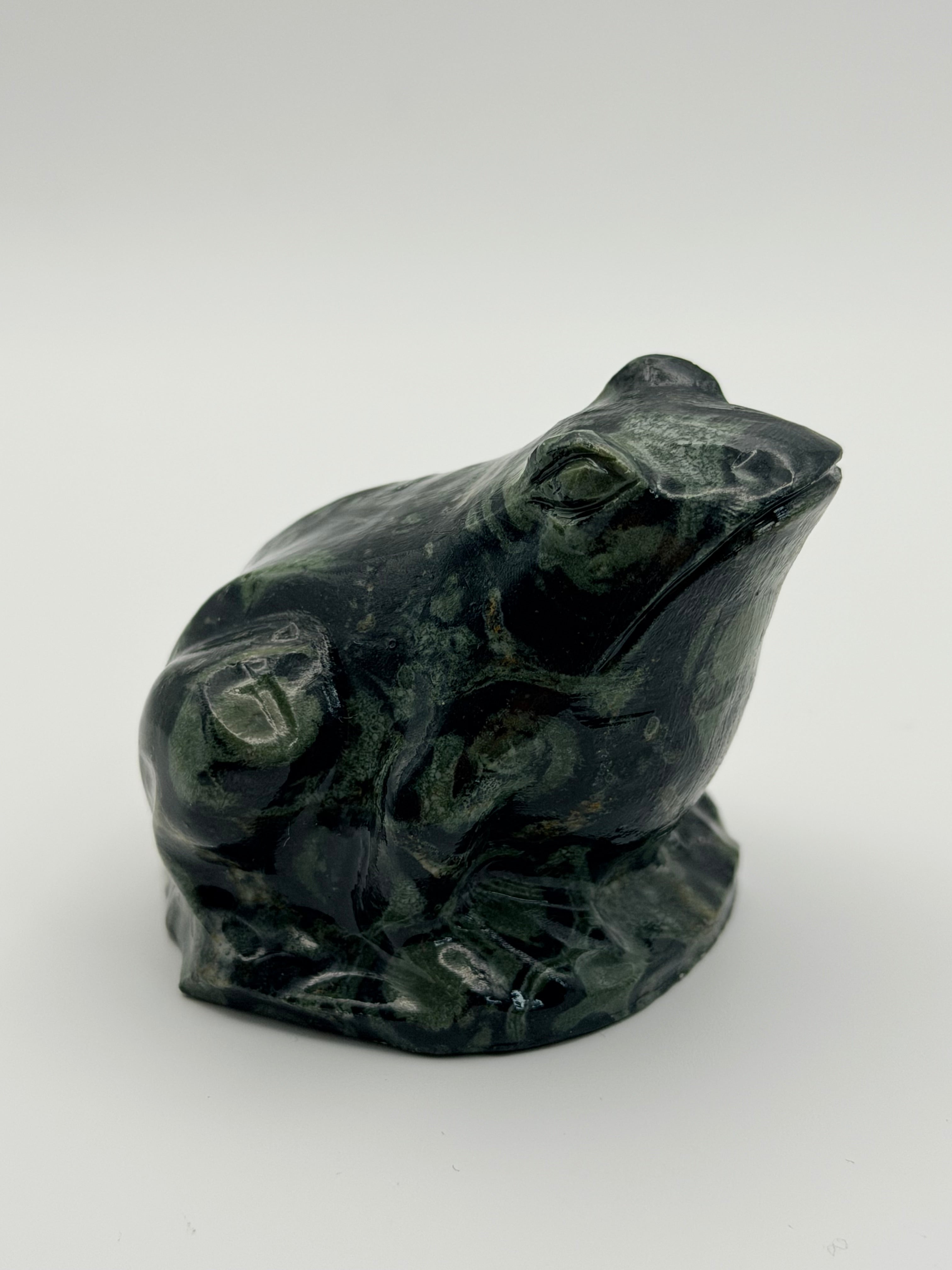 Kambaba Jasper Frog 44mm high 142g image 1