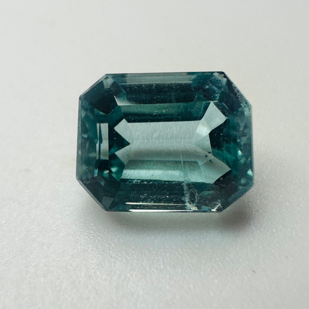 AQUAMARINE ANTIQUE CUT  8MMX6MM 1.92CTS image 0