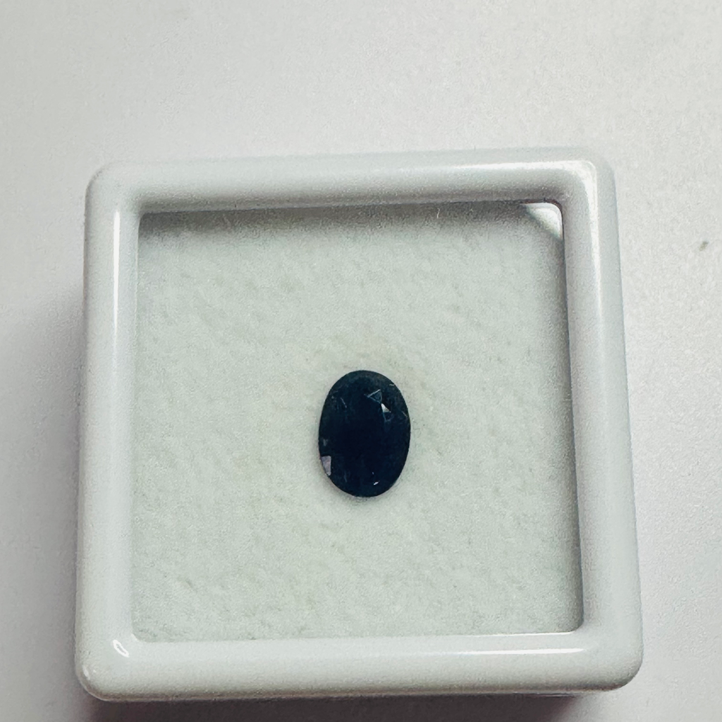 BURMA BLUE SAPPHIRE OVAL 6.9MM X5MM 0.79CTS image 2
