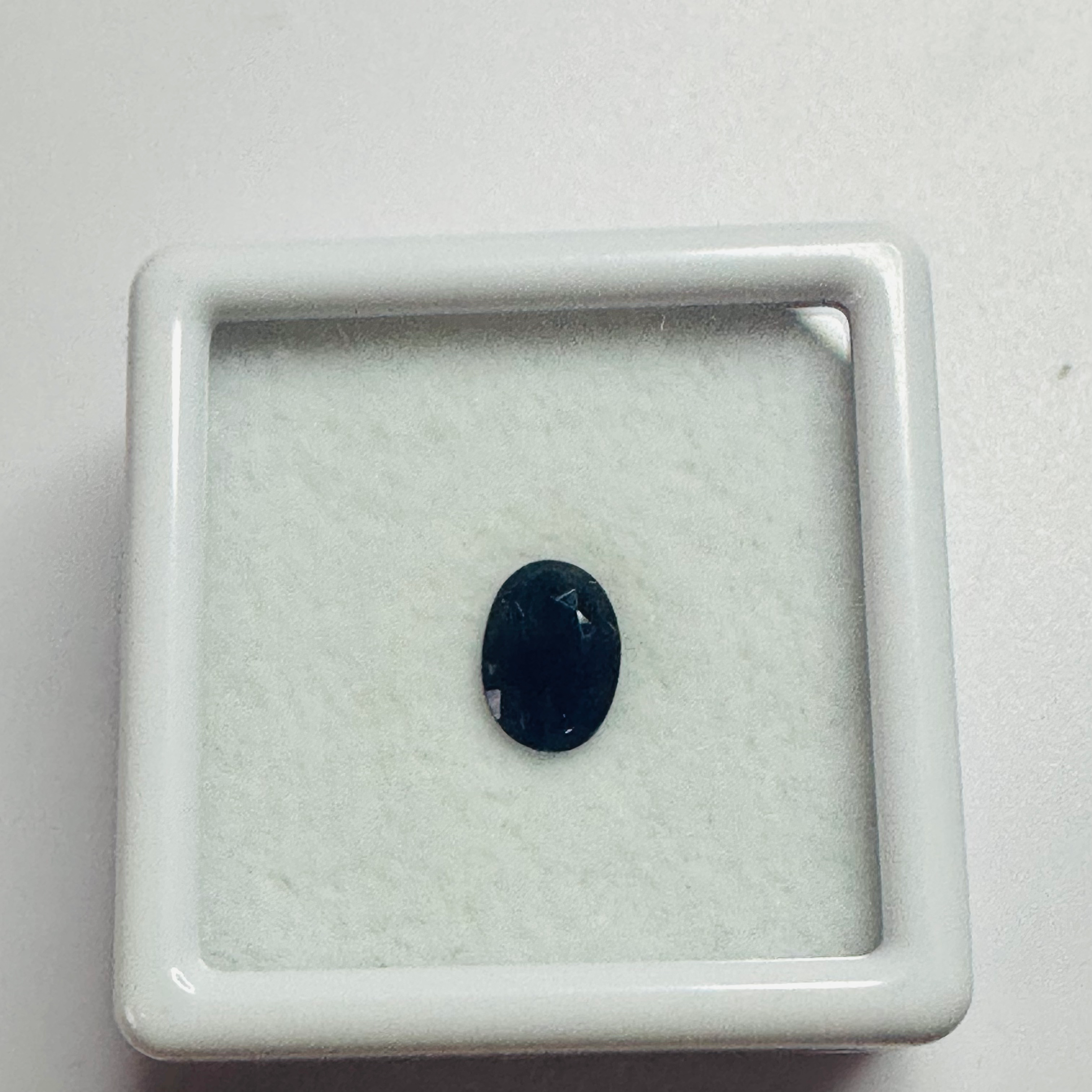BURMA BLUE SAPPHIRE OVAL 6.9MM X5MM 0.79CTS image 2