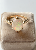 Opal ring set in 9ct yellow gold size O1/2 image 0