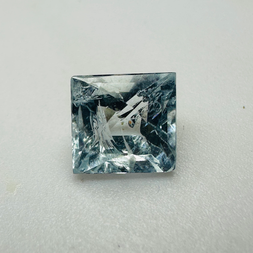 AQUAMARINE FRENCH CUT  6.7MMX6.4MM 1.41CTS image 0