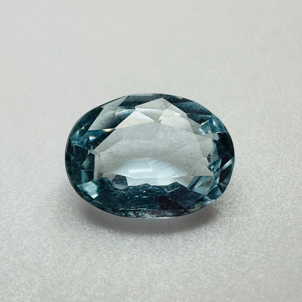 AQUAMARINE OVAL 9MMX7MM 1.36CTS image 0