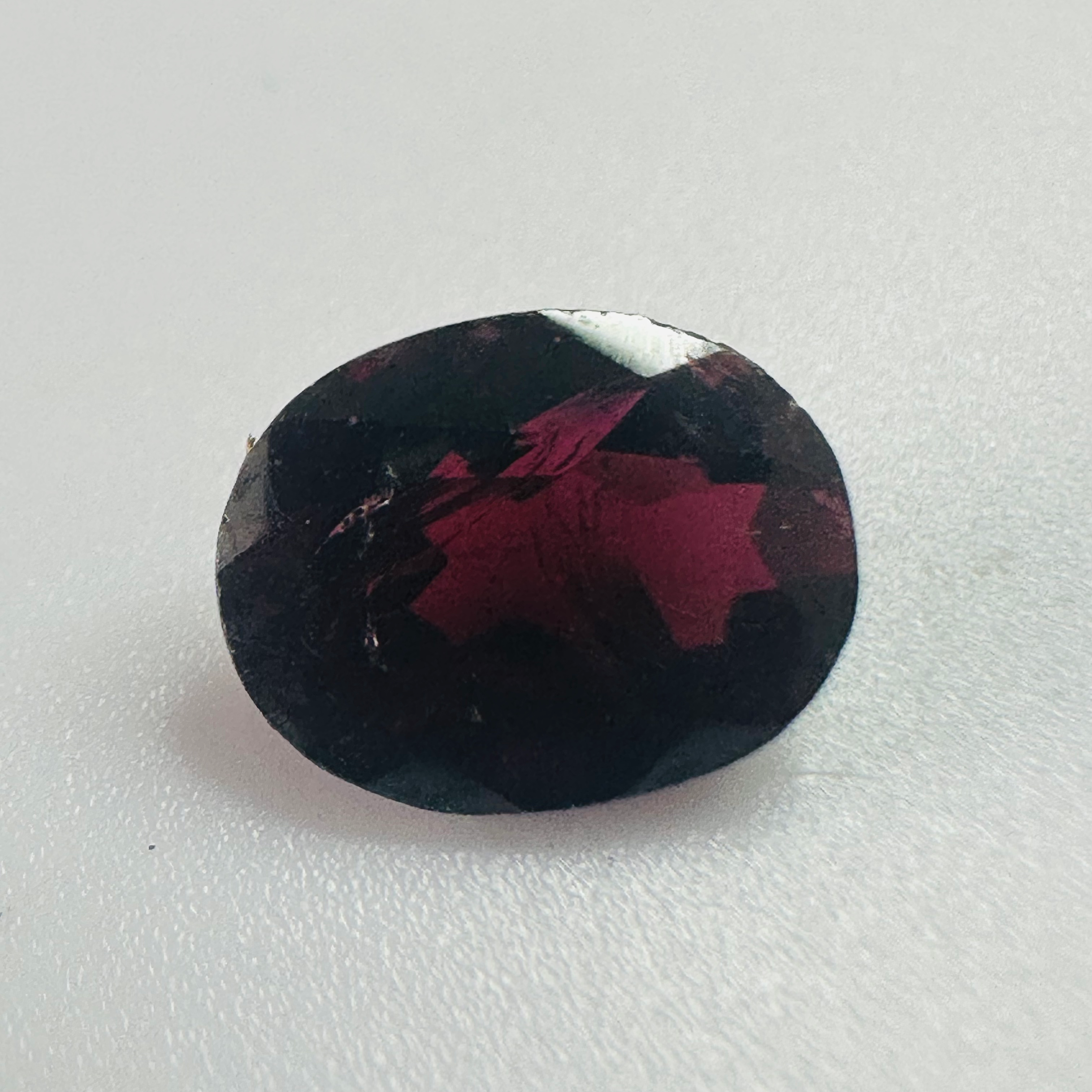 GARNET OVAL 9MMX7MM 2.14CTS image 1