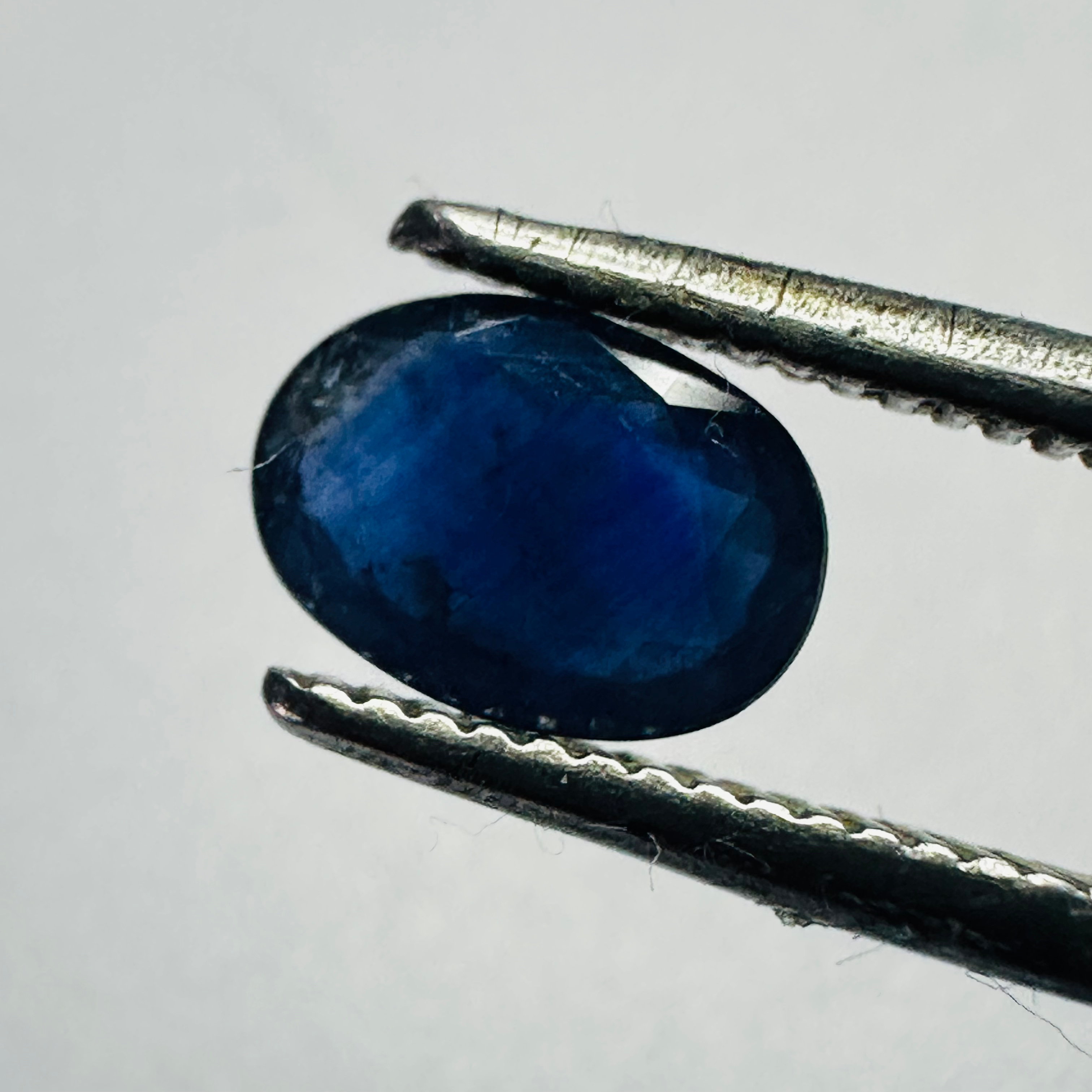 BURMA BLUE SAPPHIRE OVAL 7MM X5MM 0.72CTS image 0