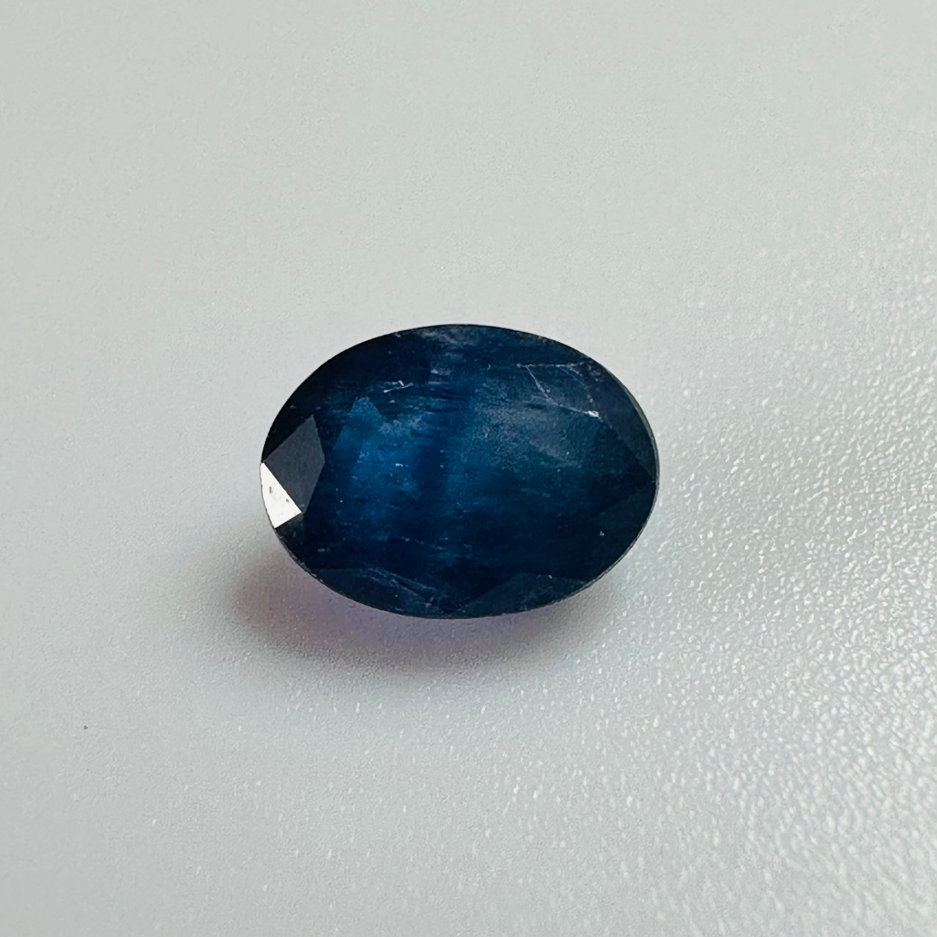BURMA BLUE SAPPHIRE OVAL 6.8MMX5MM 1.04CTS image 2