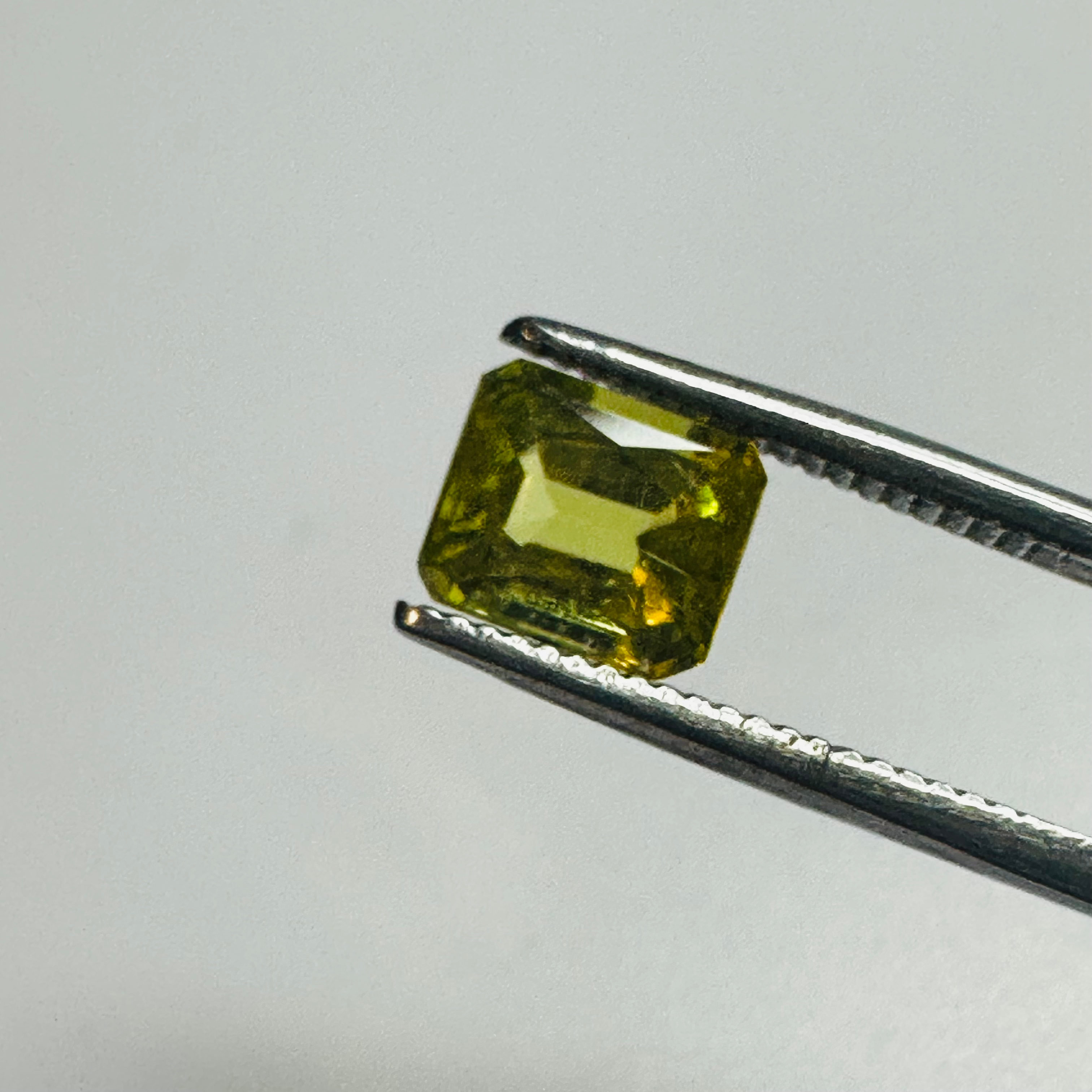 TOURMALINE YELLOW TRAP CUT 7MMX6.5MM  1.27CTS image 1