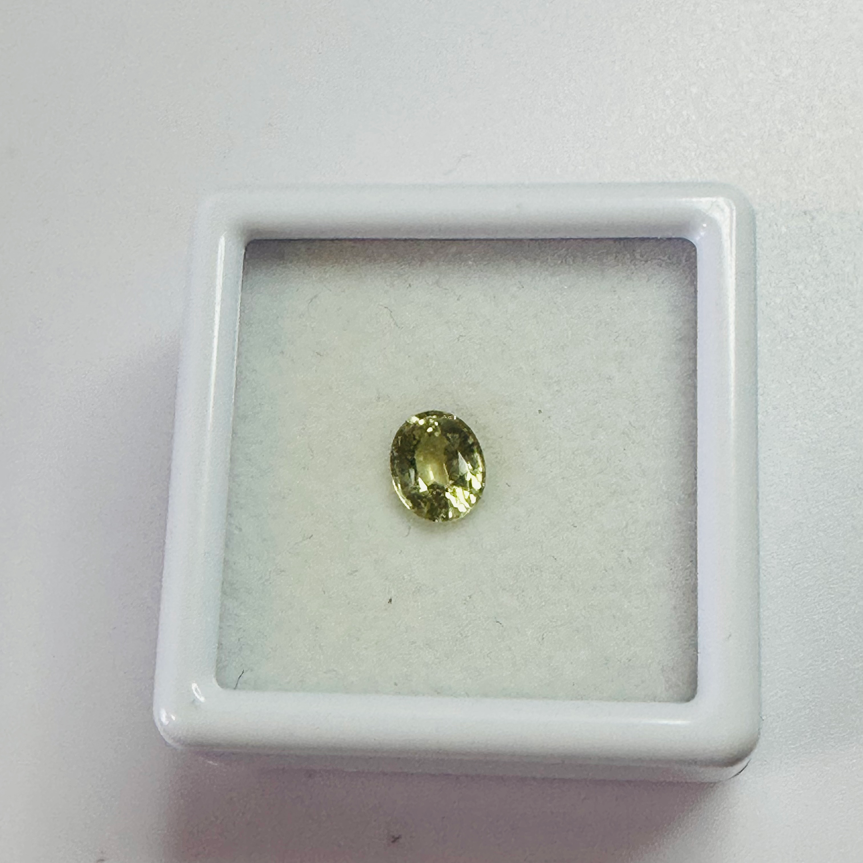 TOURMALINE YELLOW OVAL 5.8MMX4.8MM  0.55CTS image 2