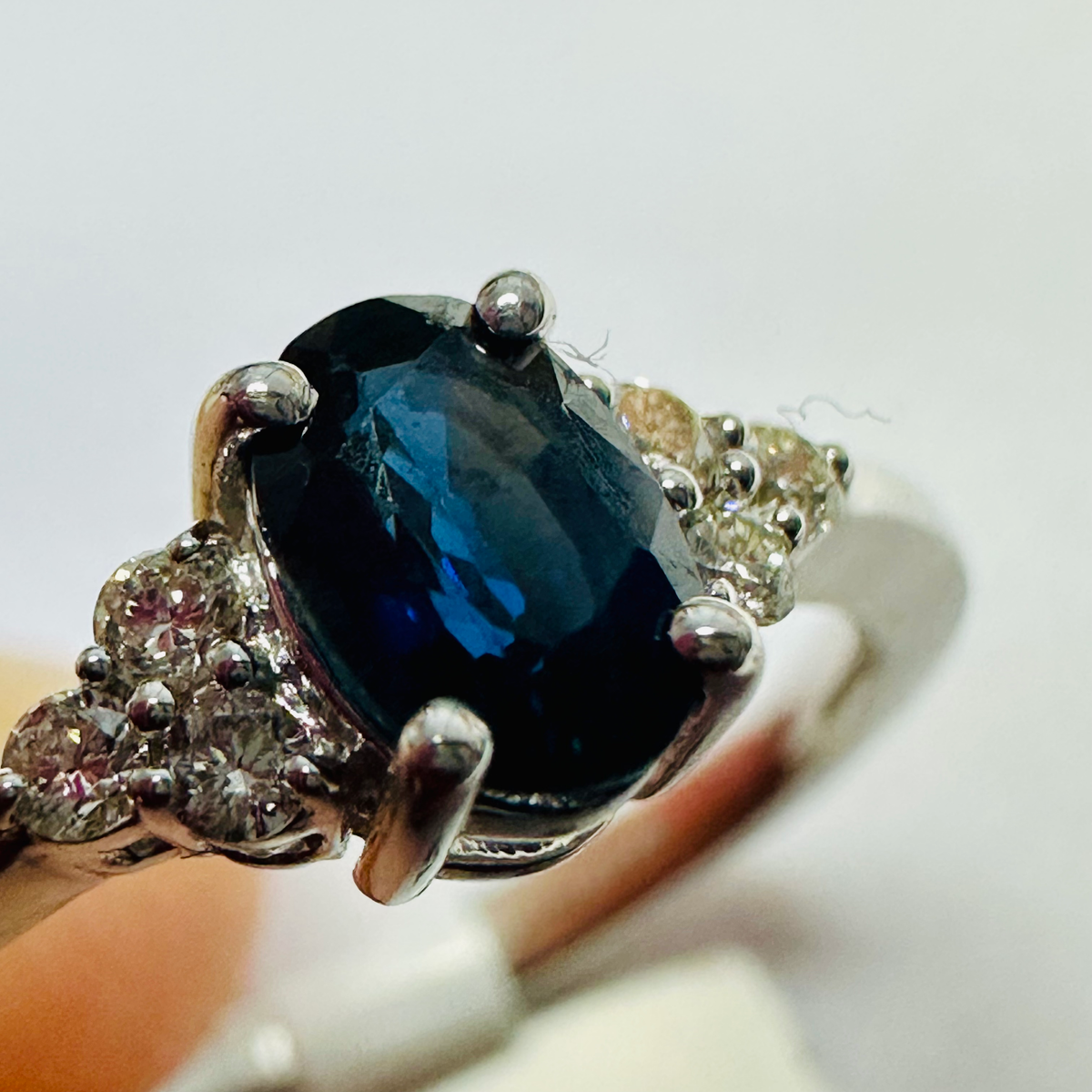 NEW 18Ct Sapphire and Diamond Ring Size M image 7