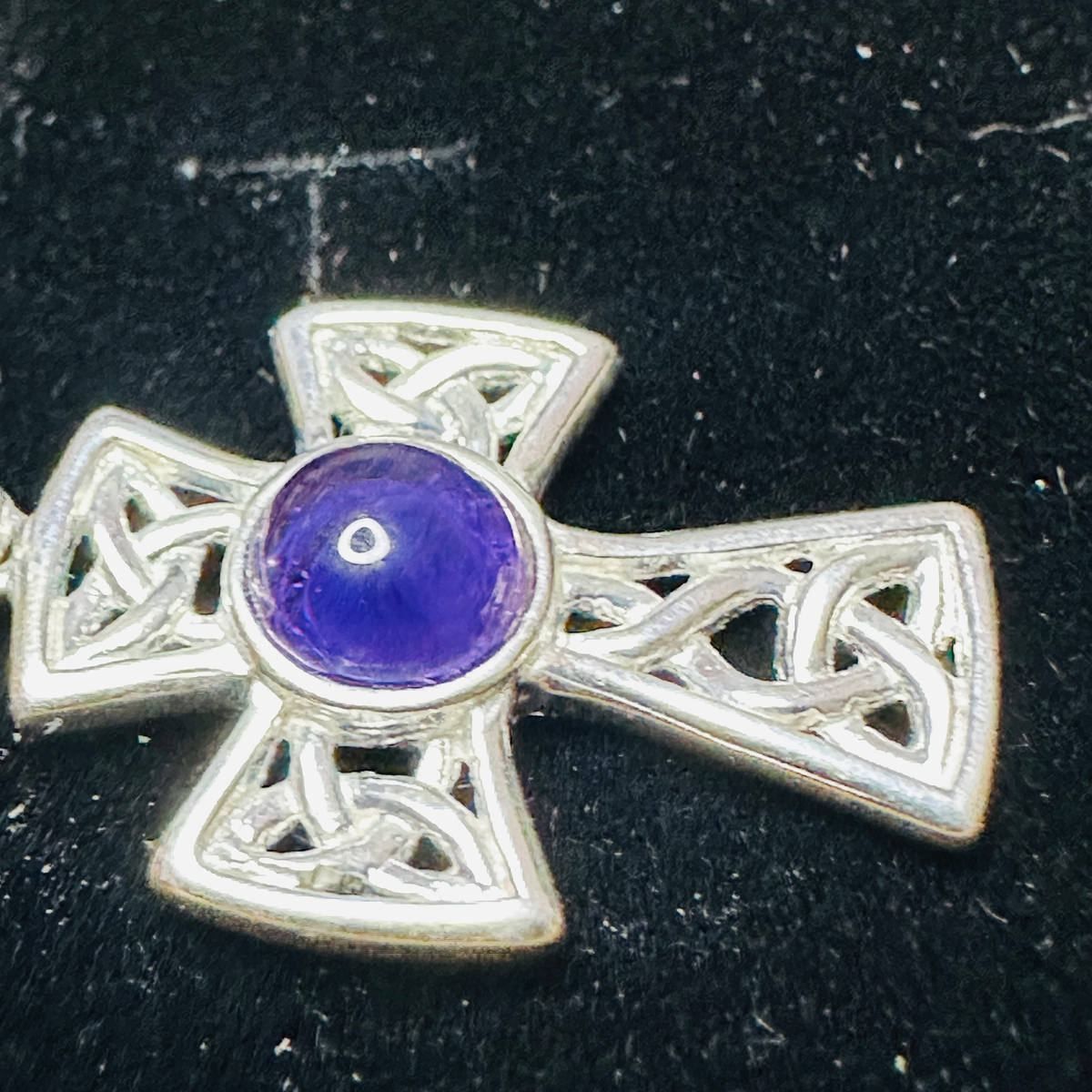 New Sterling silver cross 16 inch chain image 1