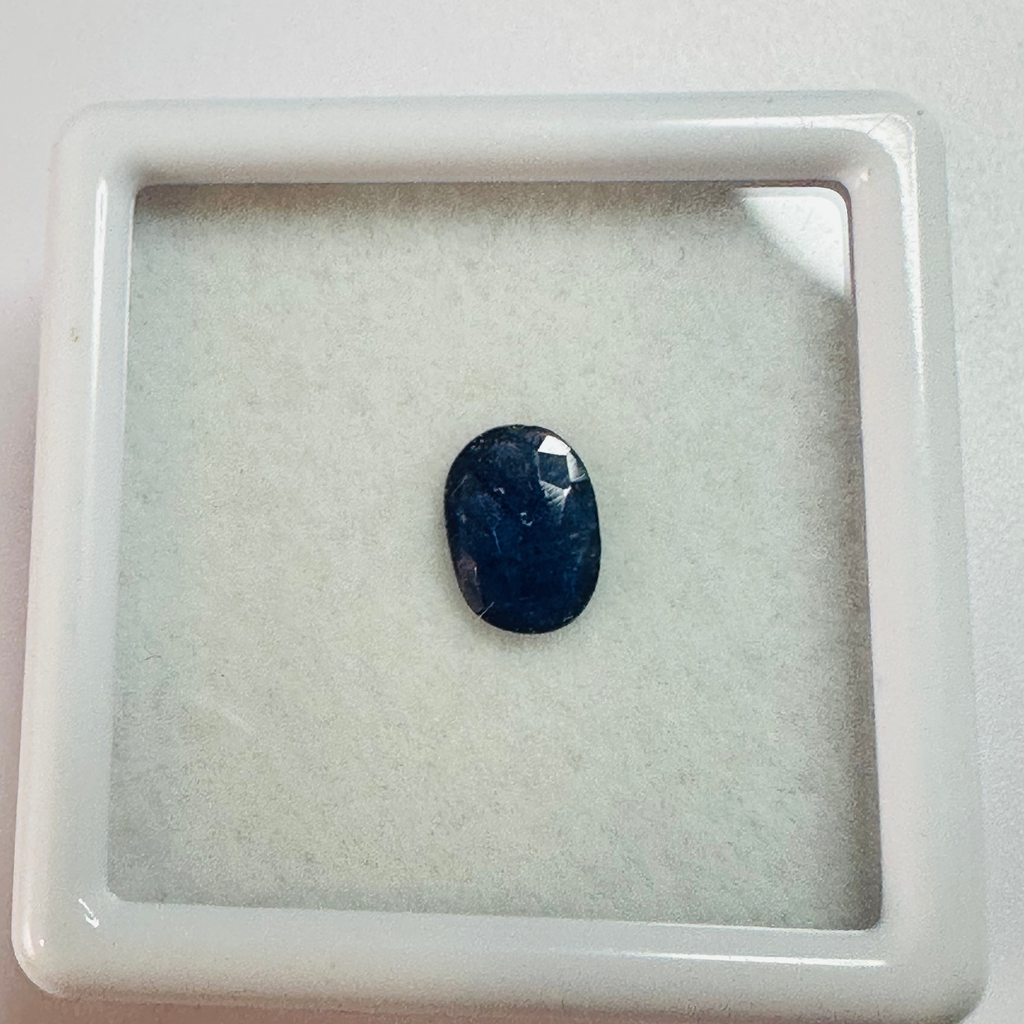 BURMA BLUE SAPPHIRE OVAL 6.6MM X5.8MM 0.54CTS image 1