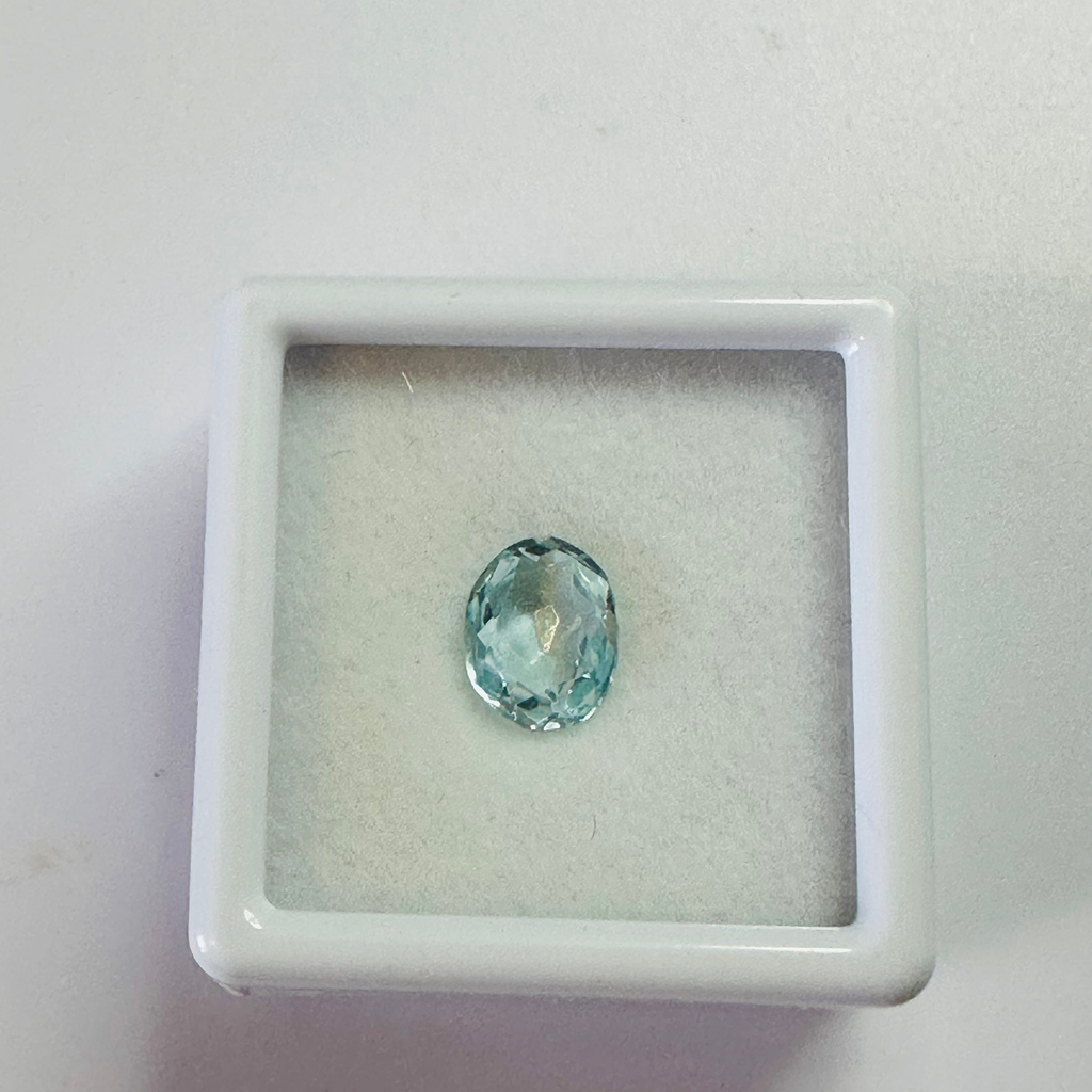 AQUAMARINE OVAL 8MMX6MM 1.12CTS image 2