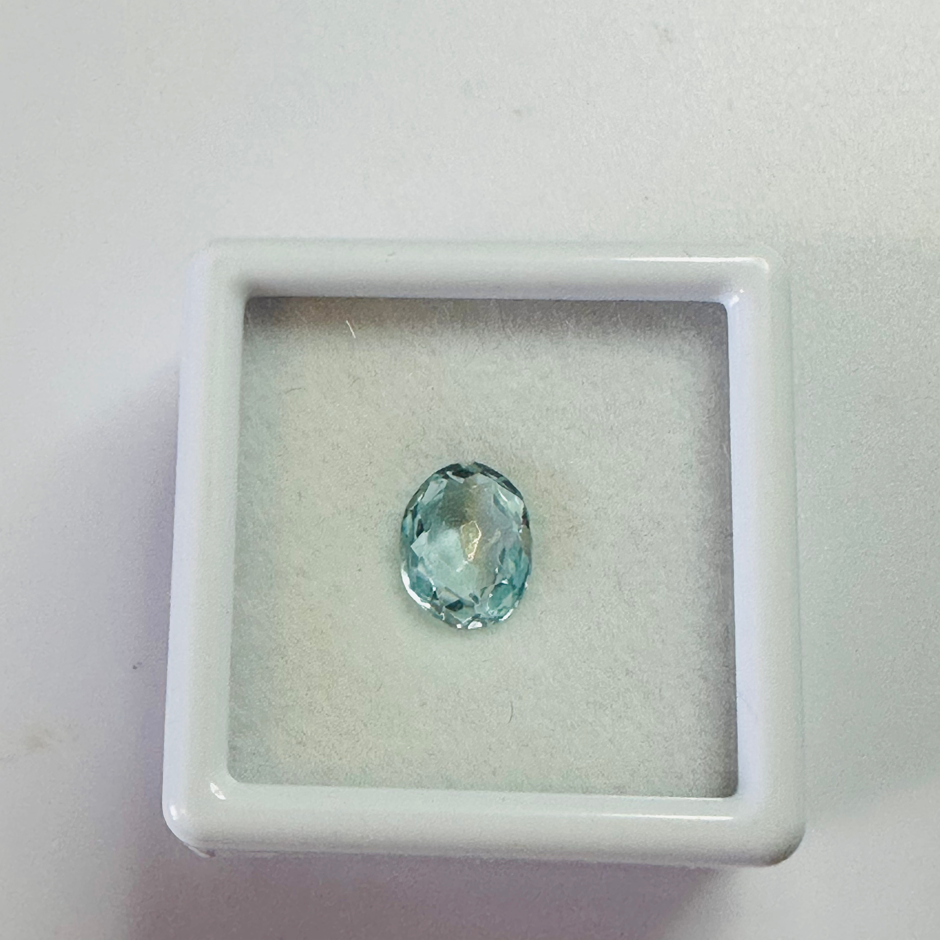 AQUAMARINE OVAL 8MMX6MM 1.12CTS image 2