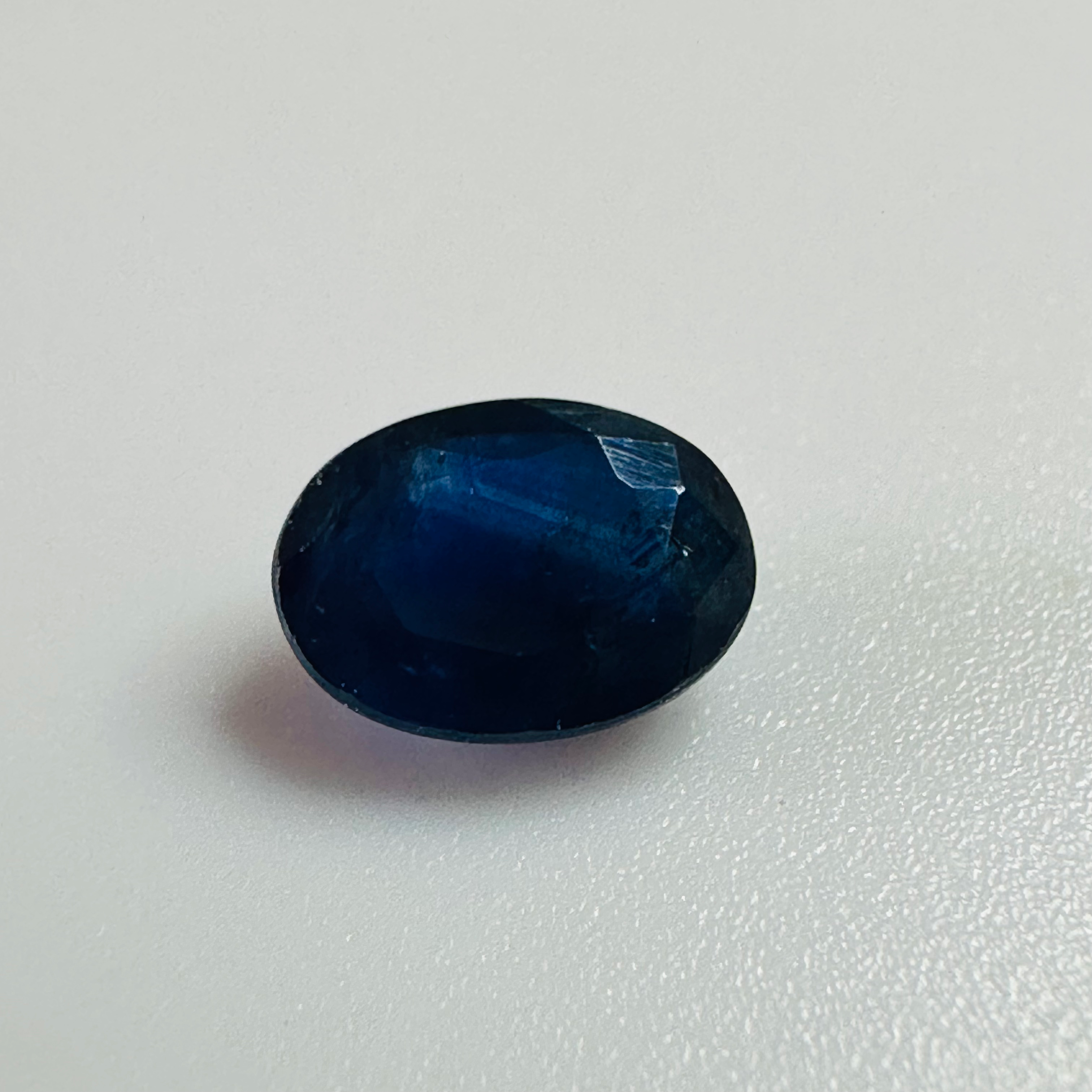 BURMA BLUE SAPPHIRE OVAL 7MMX5MM 1.01CTS image 2