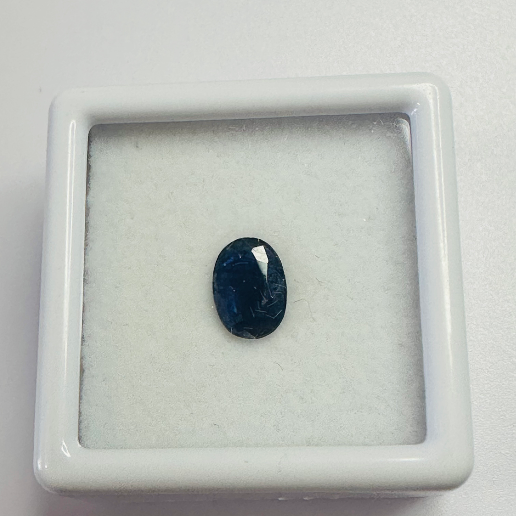 BURMA BLUE SAPPHIRE OVAL 7.1MM X 5MM 0.77CTS image 3