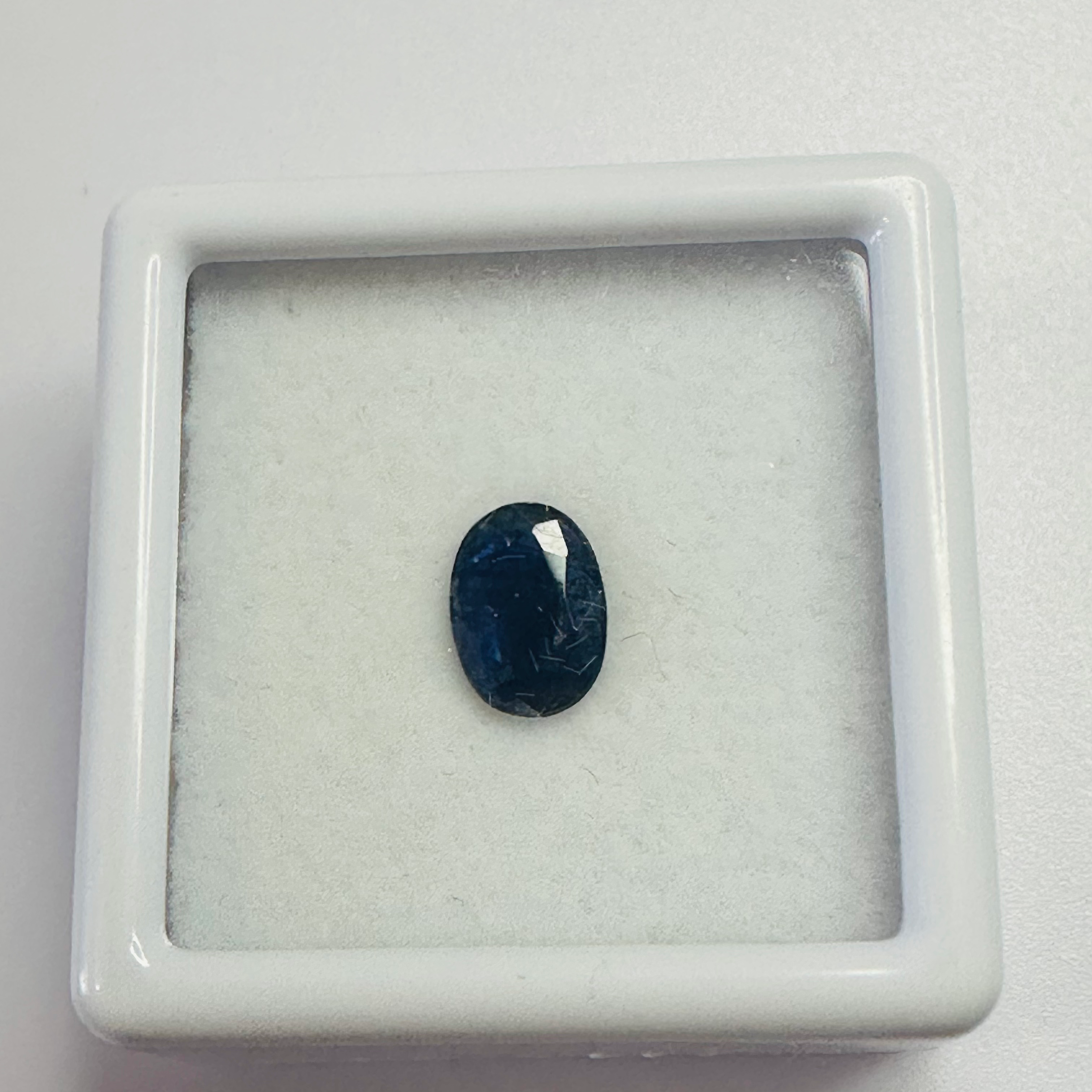 BURMA BLUE SAPPHIRE OVAL 7.1MM X 5MM 0.77CTS image 3