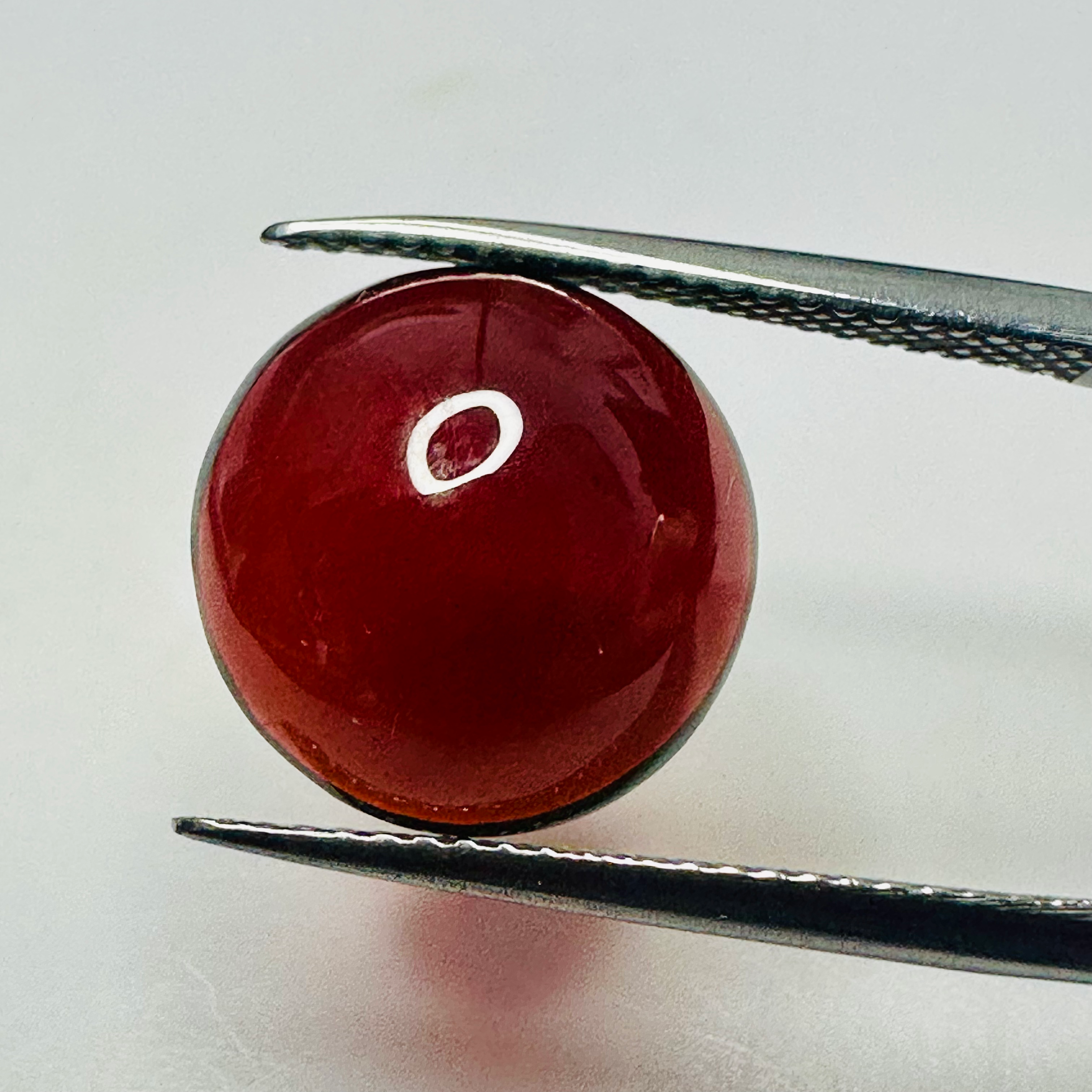 GARNET  12.7MM ROUND CARBUNCLE   5.20CTS image 0