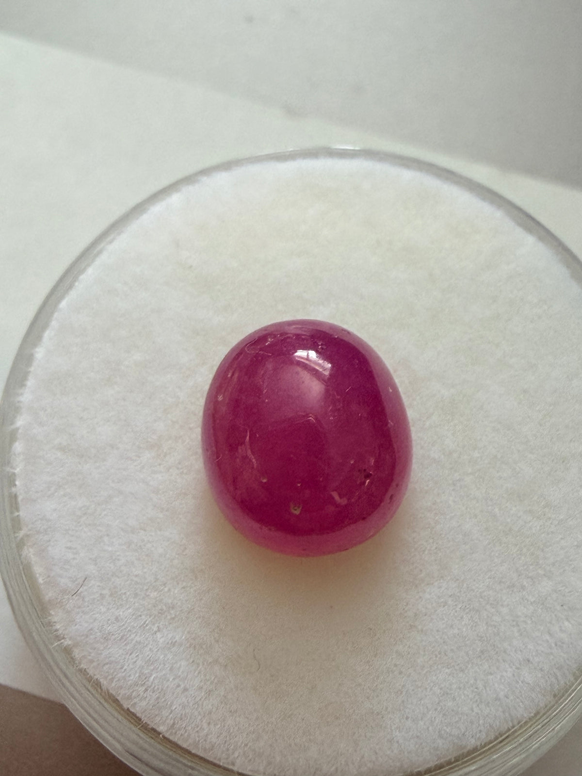 Ruby Oval Cabochon 9.1 × 8.1mm 4.94ct