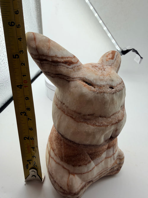 Banded Calcite Pokemon Pikachu Carving 14cm high 1.25kg image 1