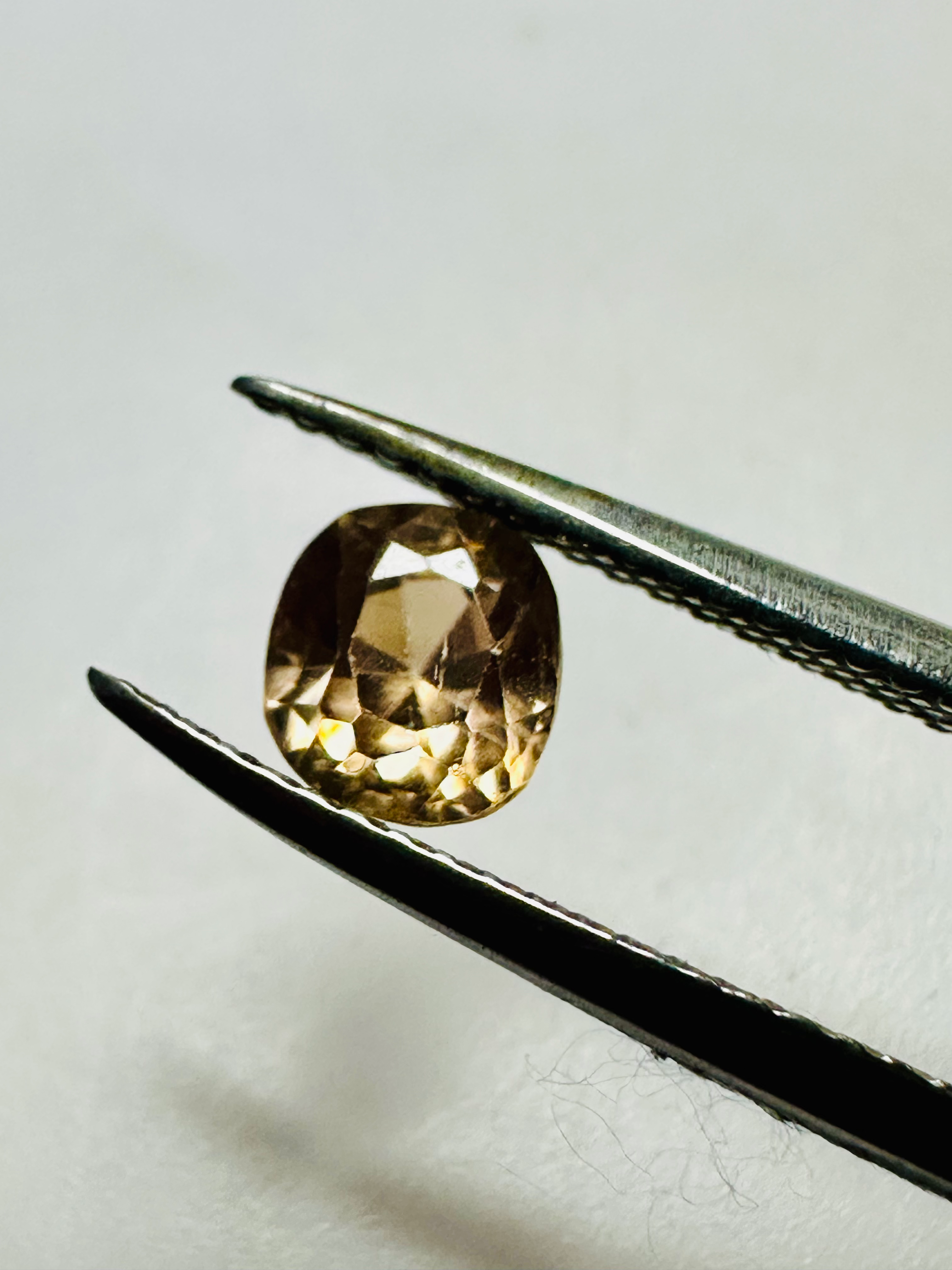 Yellow/Blush Zircon cushion 6mm x 5.4mm 1.16cts image 3