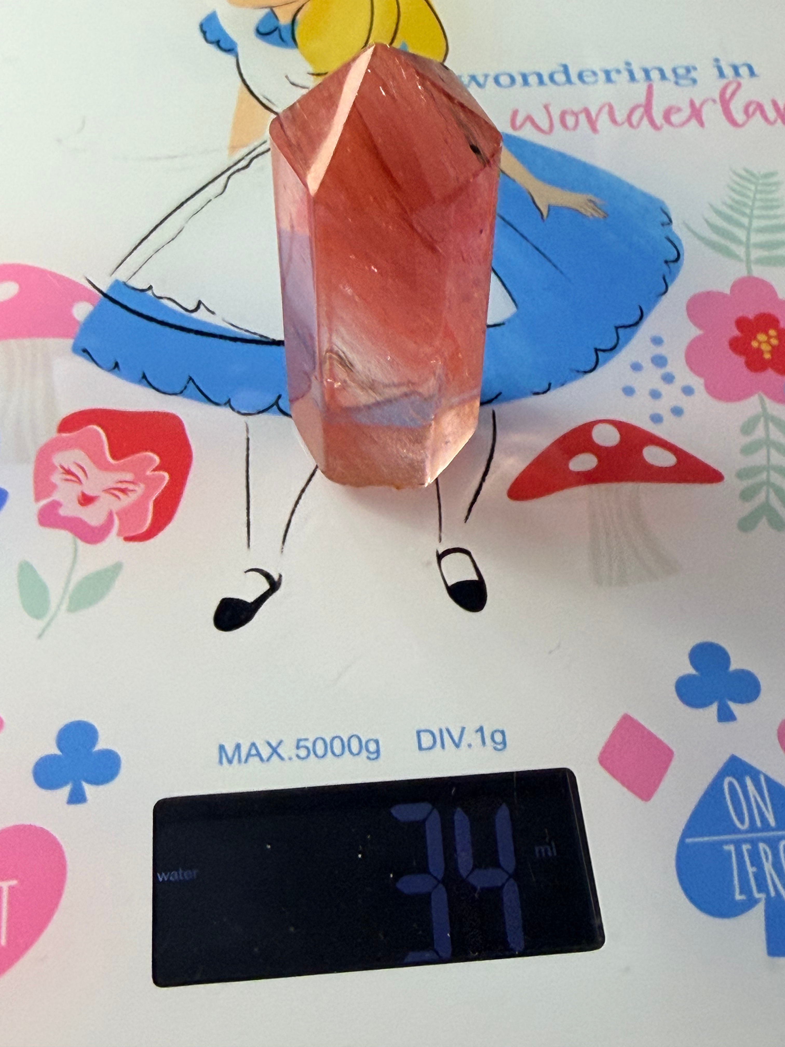 Cherry quartz Tower 5cm high 34g image 2