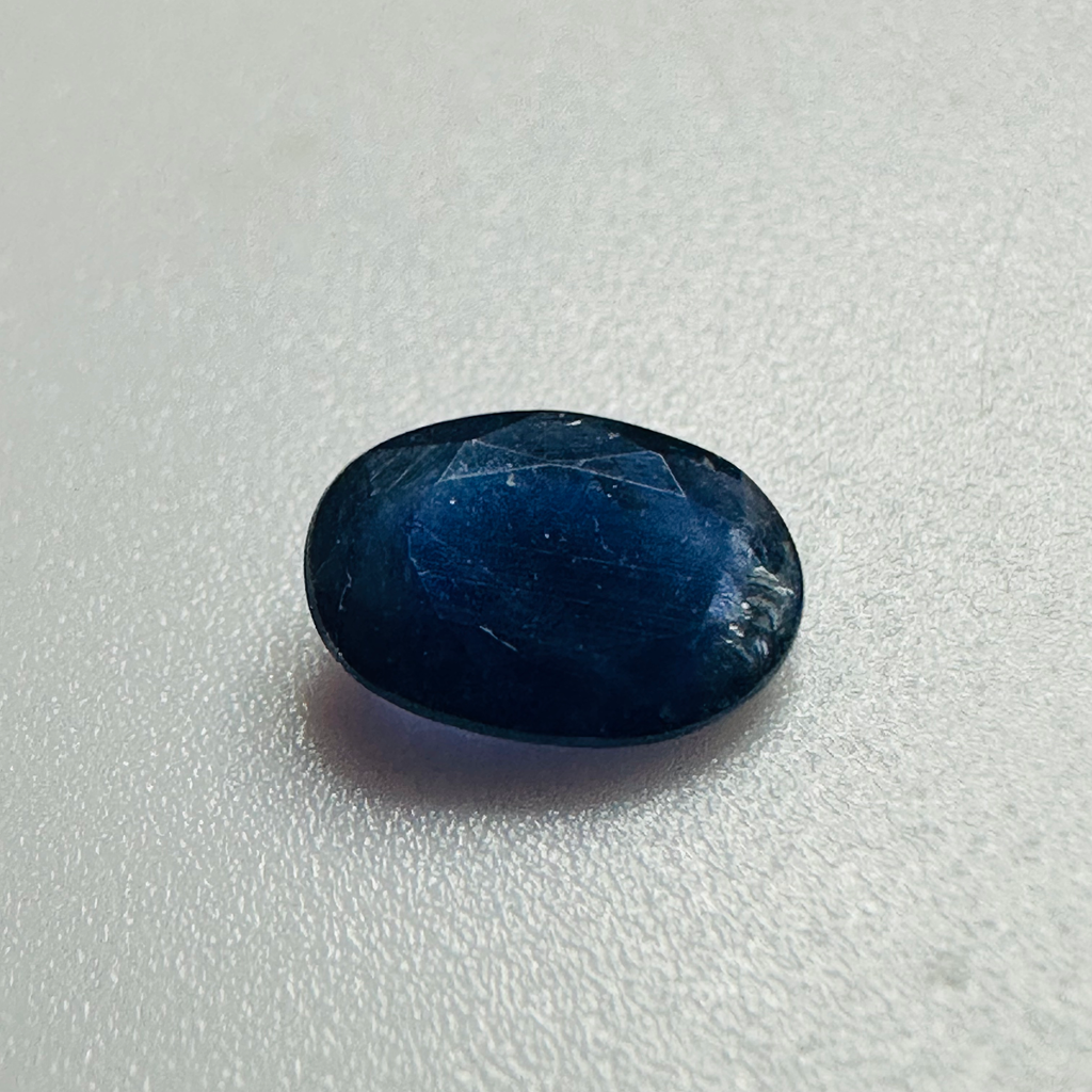 BURMA BLUE SAPPHIRE OVAL 7MM X5MM 0.72CTS image 1