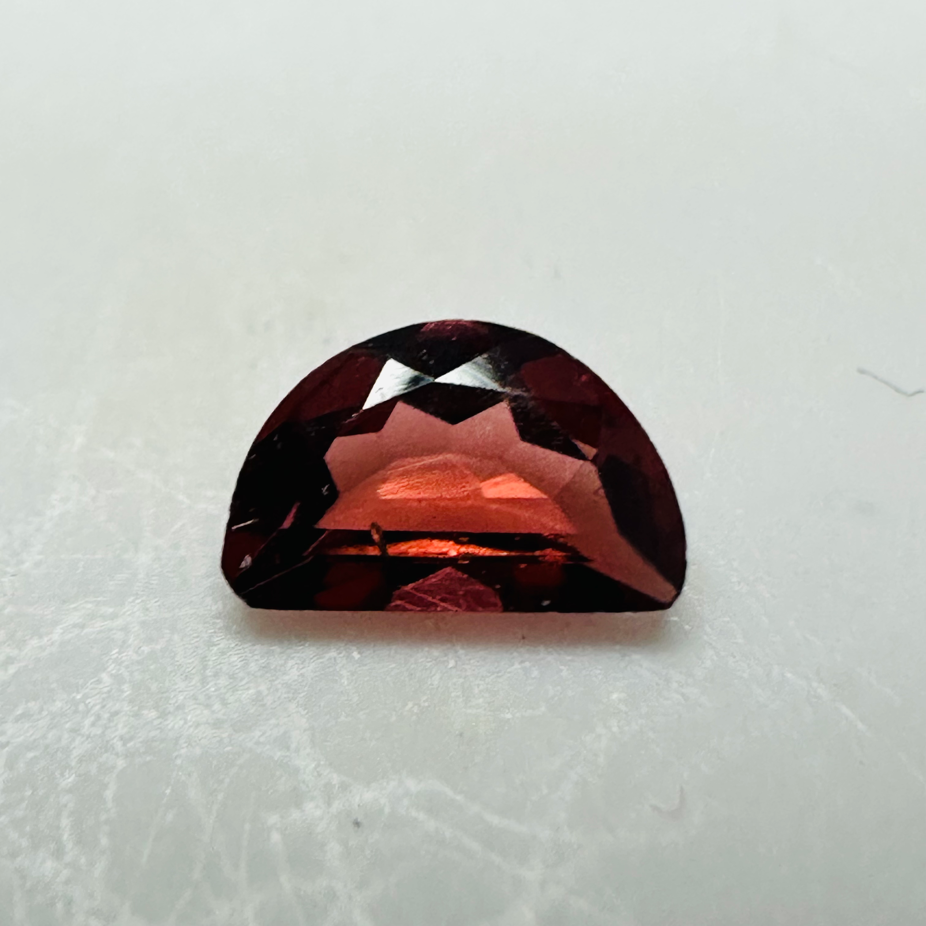 GARNET D SHAPE  6MMX4MM 0.47CTS image 0