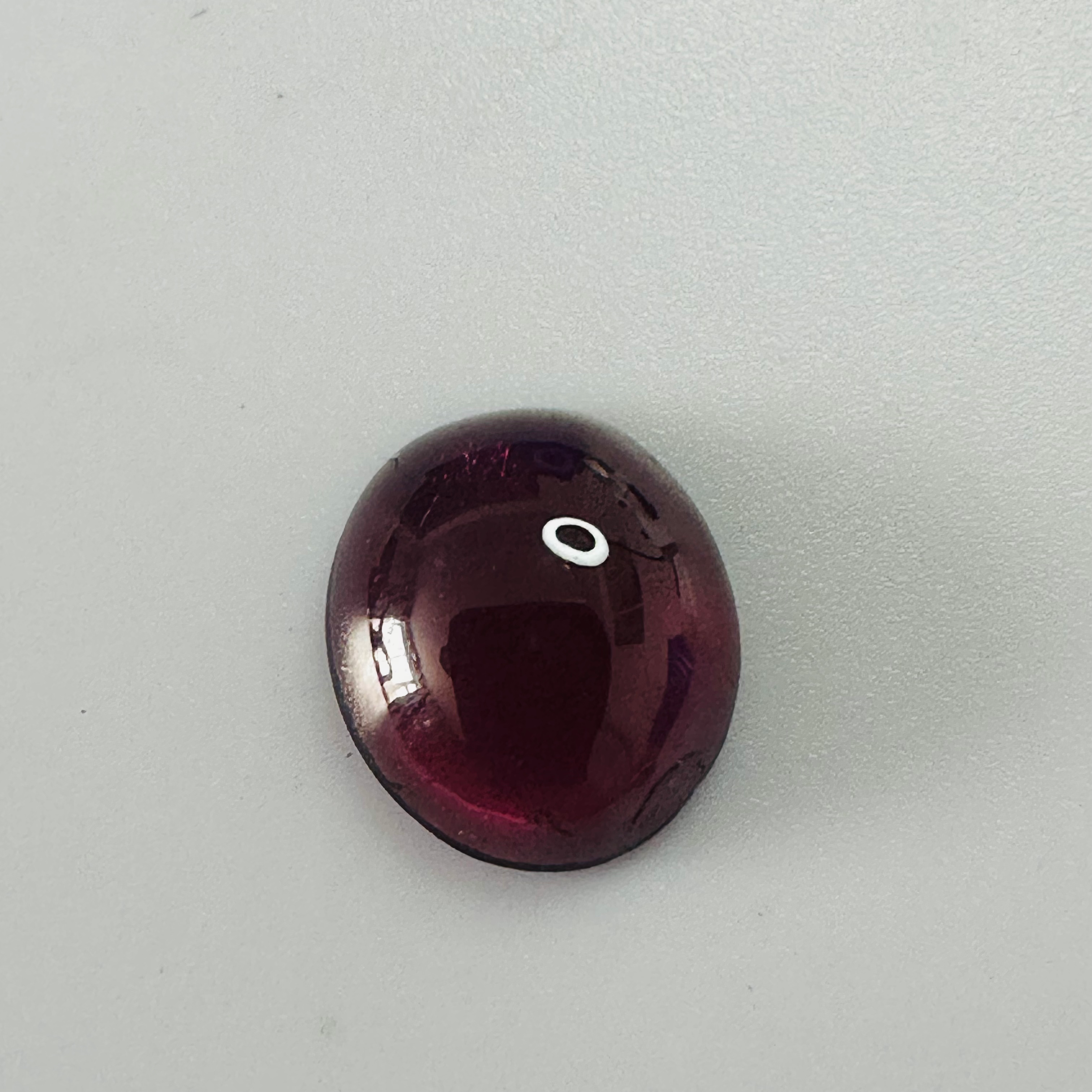 GARNET OVAL CAB 11MMX9.5MM 3.63CTS image 2