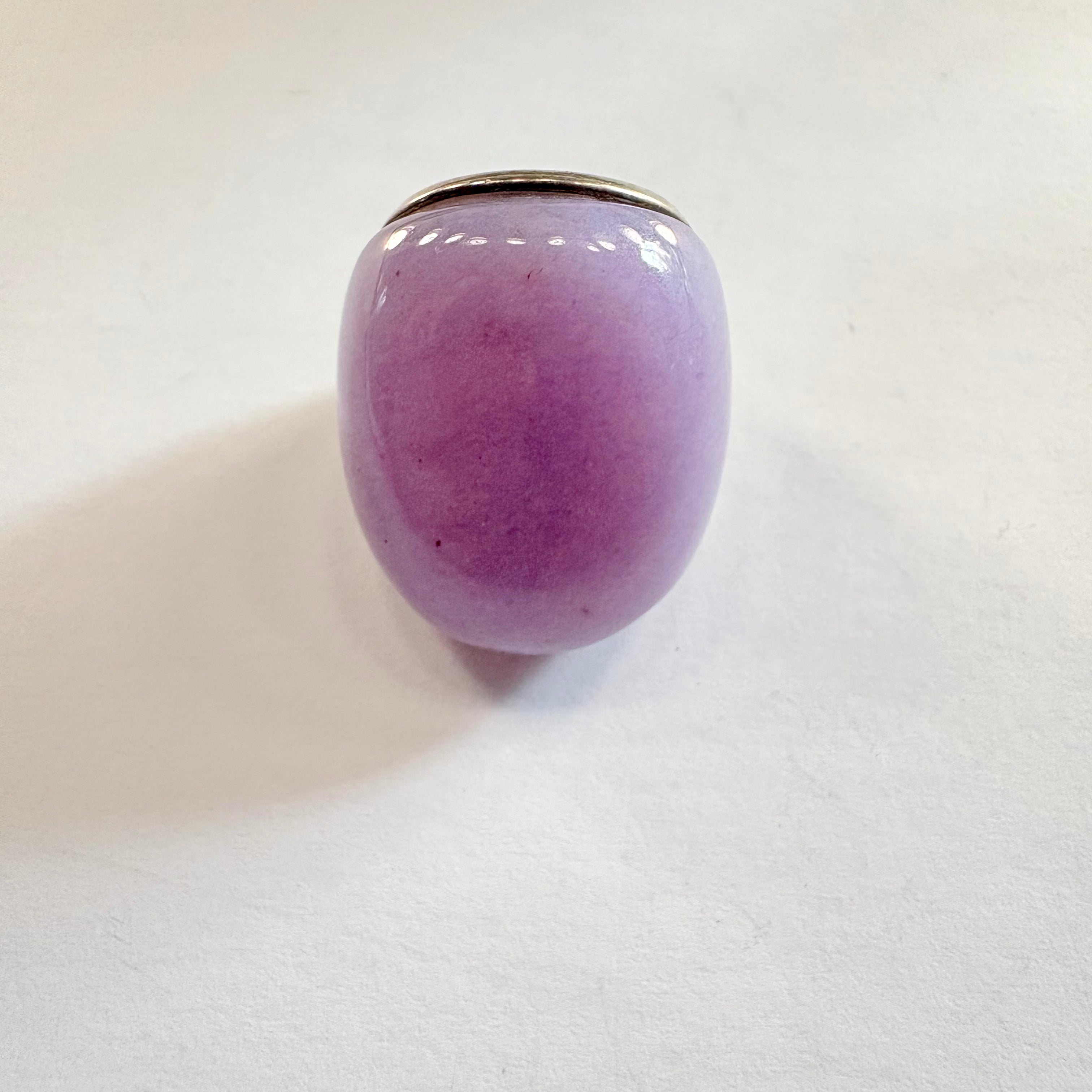 Sterling silver lavender jade Ring L image 0