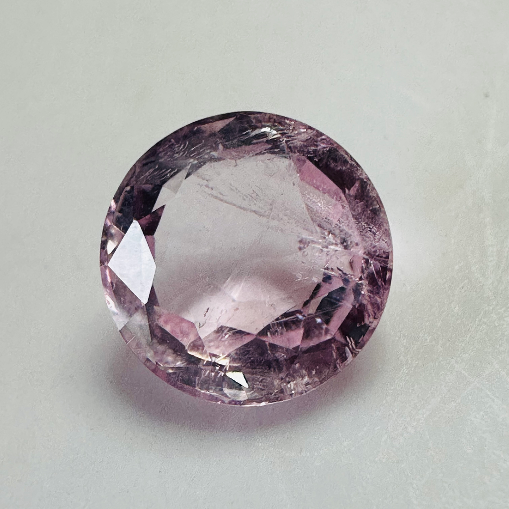 Tourmaline pink round 9.5 mm  3.16cts image 0