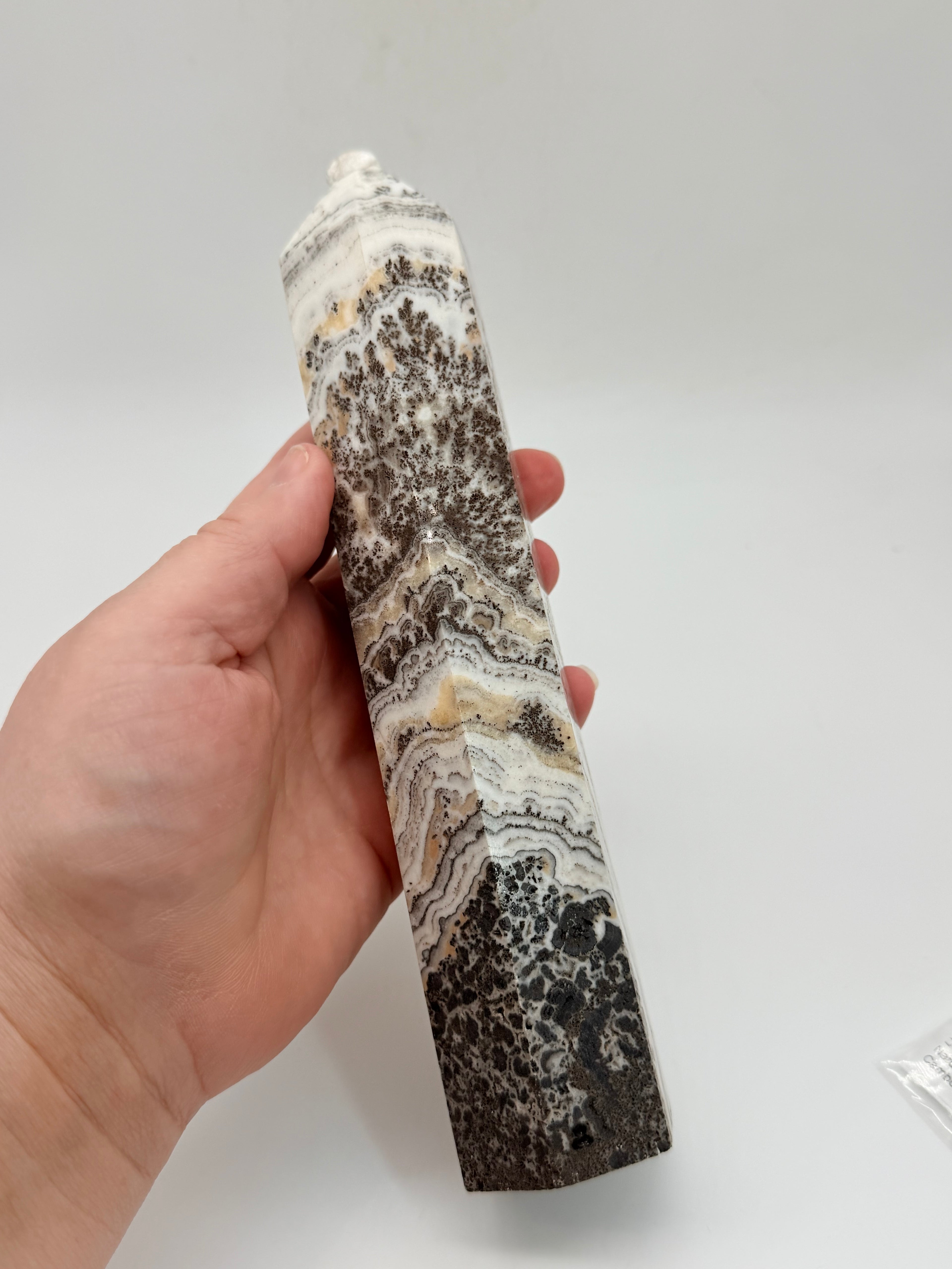 Dendritic Calcite Obelisk/Tower 21 cm high image 5