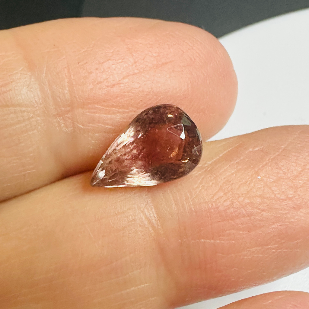 TOURMALINE PINK LONG DROP 11.9MM.X 7.7MM  3.34CTS image 3