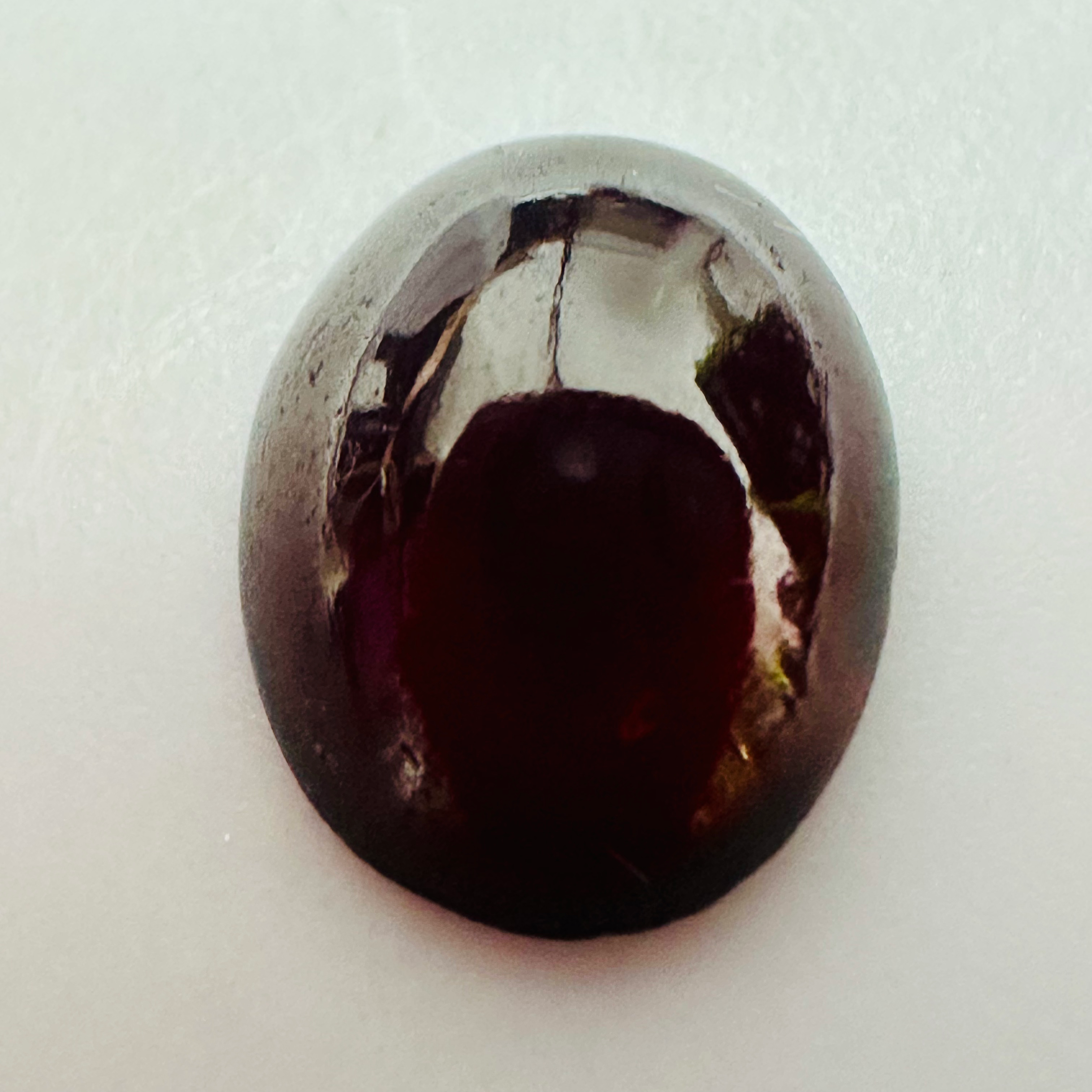 GARNET OVAL CAB  10MMX8MM 2.92CTS image 1