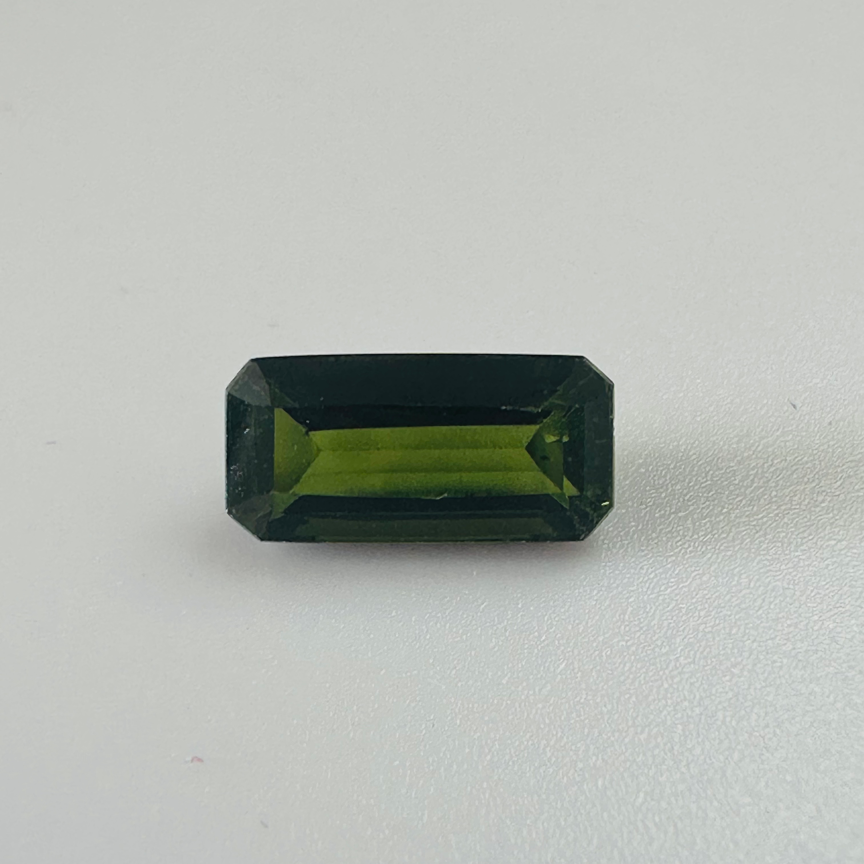 TOURMALINE GREEN LONG TRAP CUT  11MM.X 5MM   2.51CTS image 0