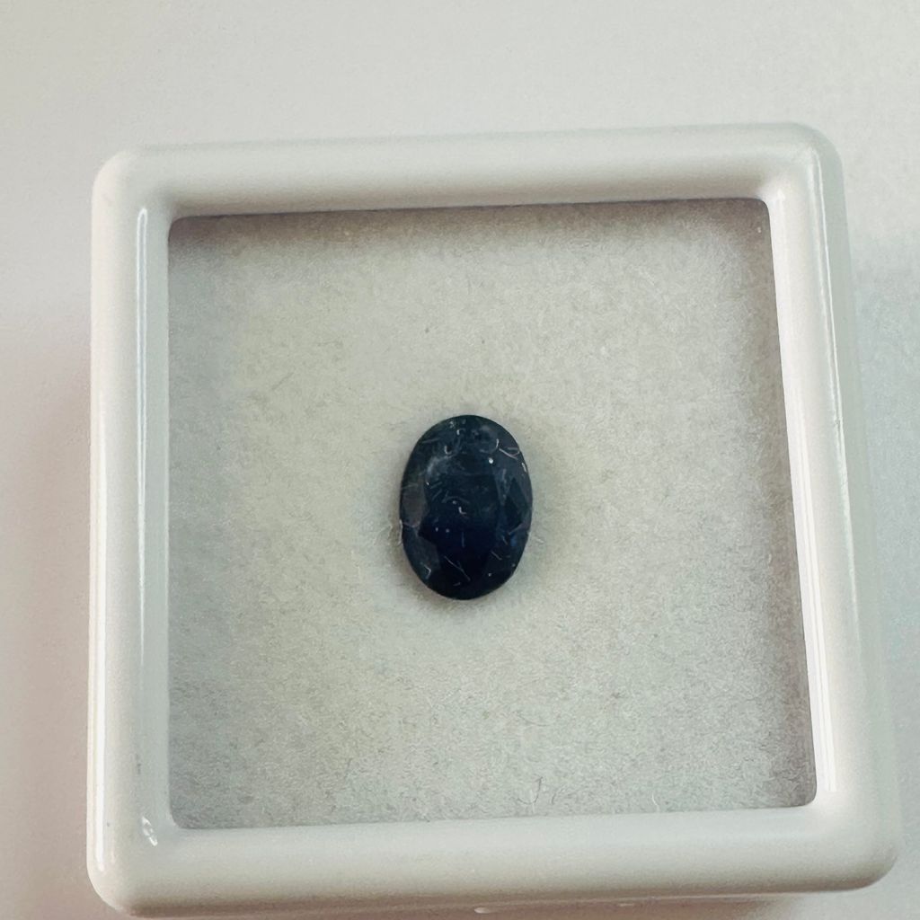 BURMA BLUE SAPPHIRE OVAL 7.1MM X5MM 1.12CTS image 1
