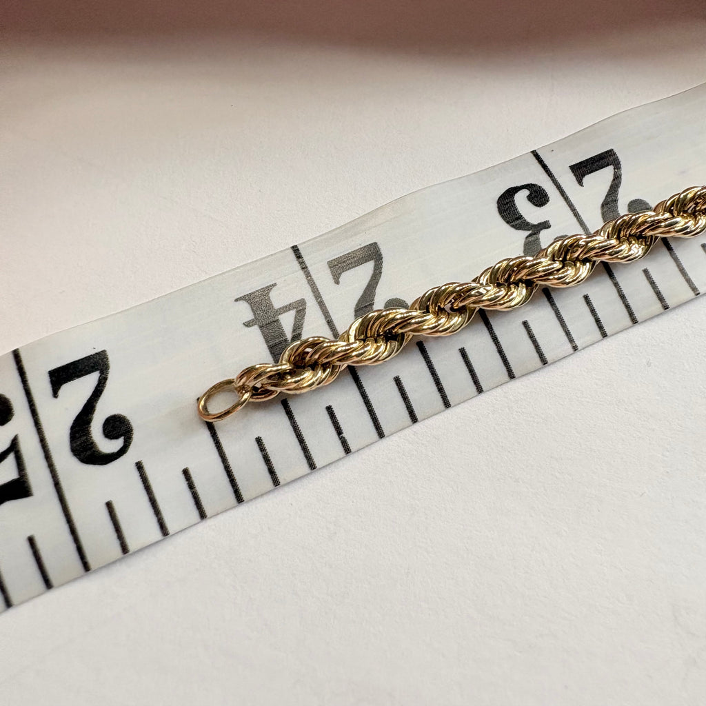 9ct Yellow gold Rope Chain 8.59g image 3